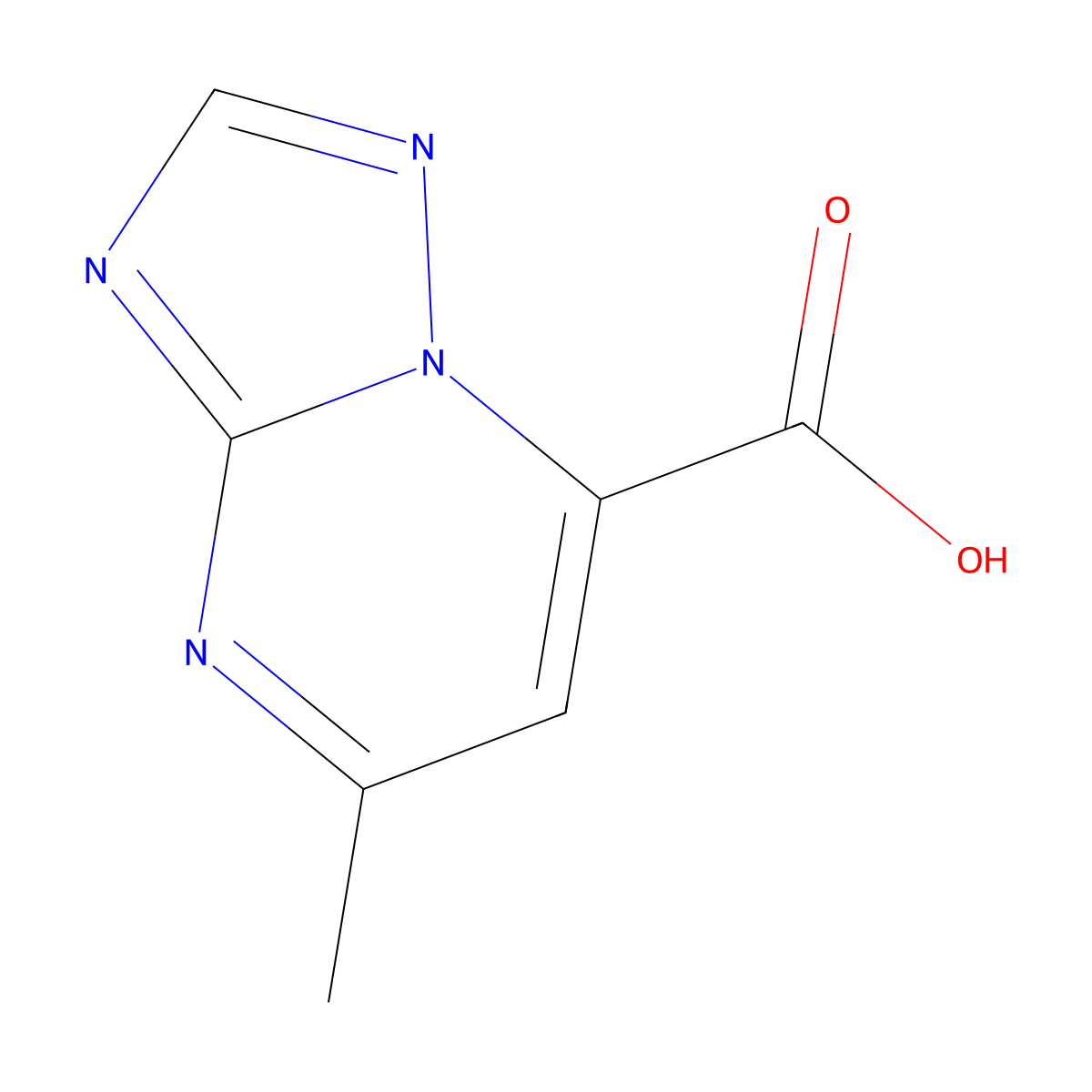 5-Methyl-[1,2,4]triazolo[1,5-a]pyrimidine-7-carboxylic acid molecular structure, CAS 860175-75-3