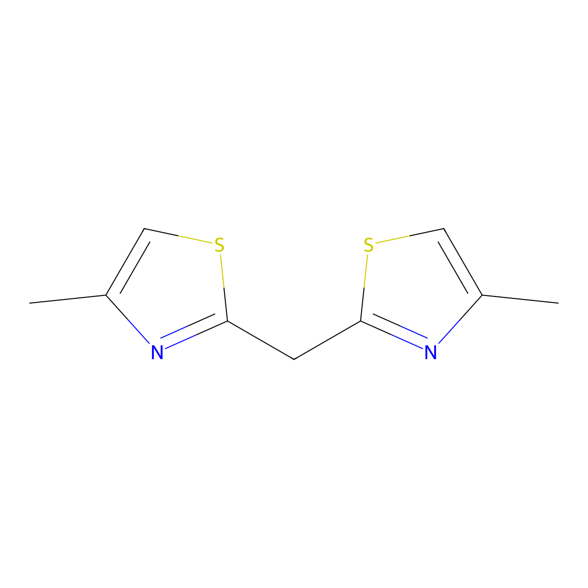 Bis(4-methylthiazol-2-yl)methylene molecular structure, CAS 860180-92-3