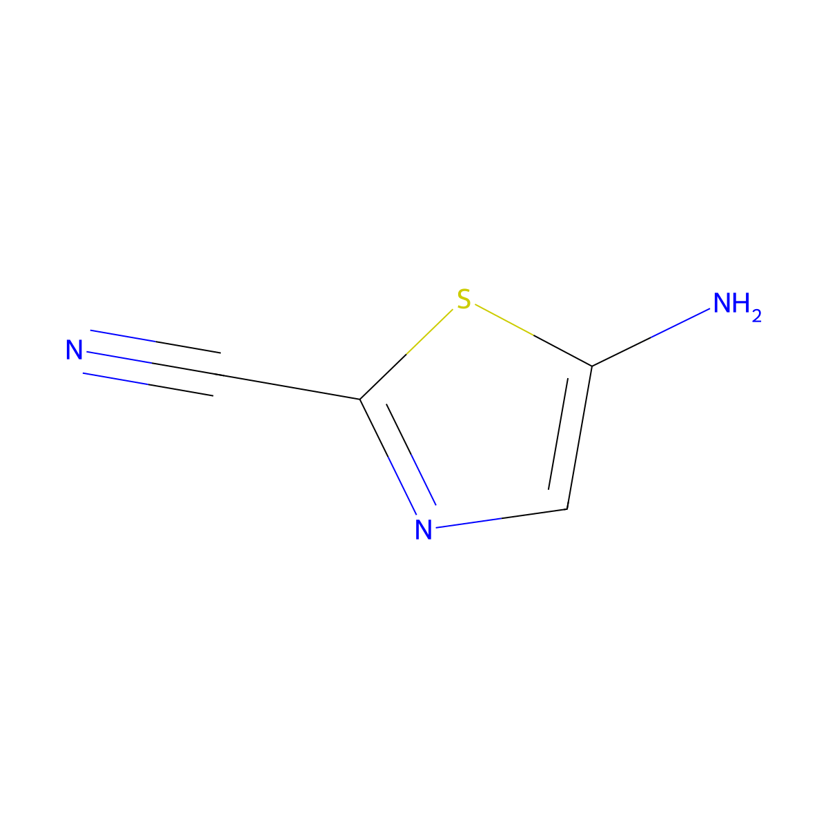 5-Aminothiazole-2-carbonitrile molecular structure, CAS 860182-74-7