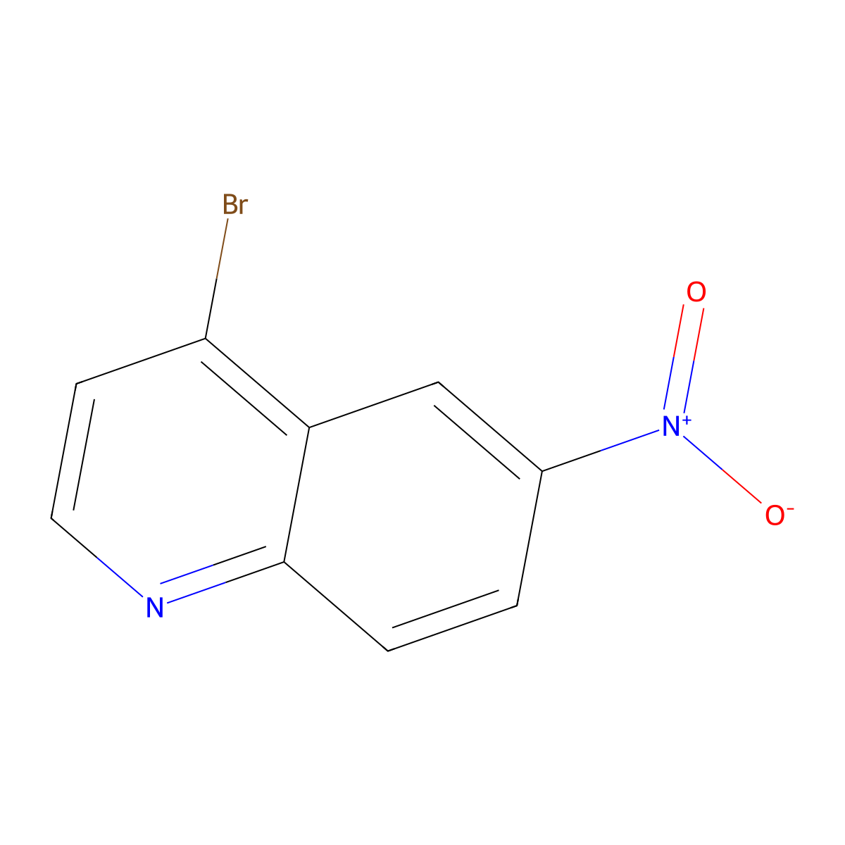 4-Bromo-6-nitroquinoline molecular structure, CAS 860195-53-5
