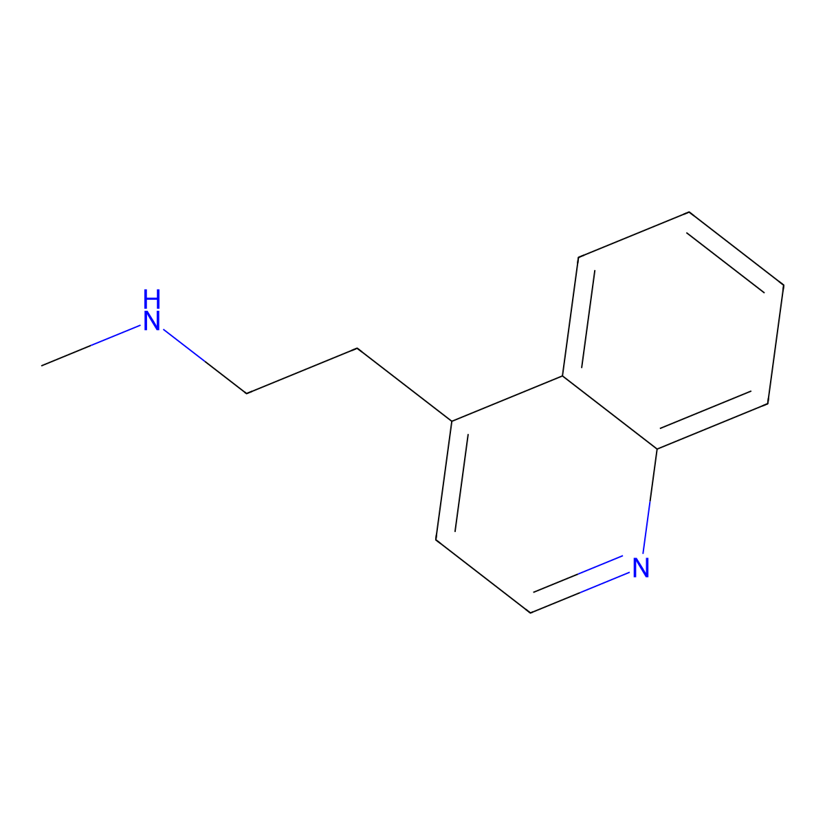 Methyl[2-(quinolin-4-yl)ethyl]amine molecular structure, CAS 860202-63-7
