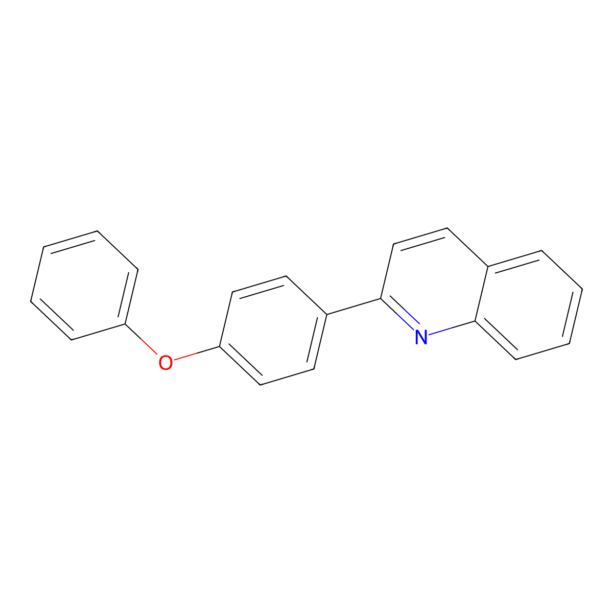 2-(4-Phenoxyphenyl)quinoline molecular structure, CAS 860203-65-2
