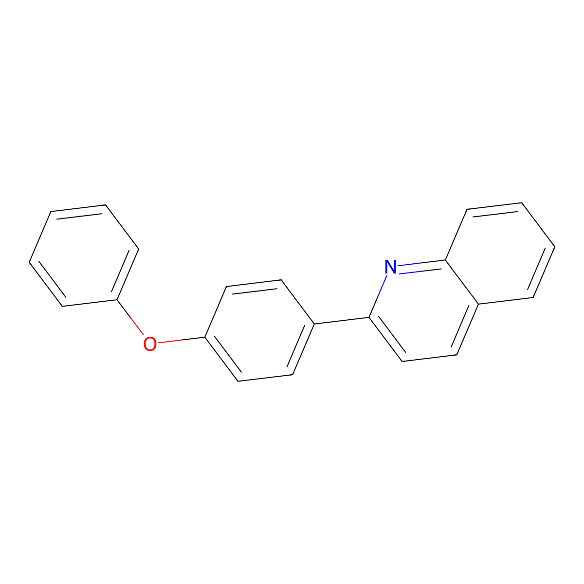 2-(4-Phenoxyphenyl)quinoline molecular structure, CAS 860203-65-2