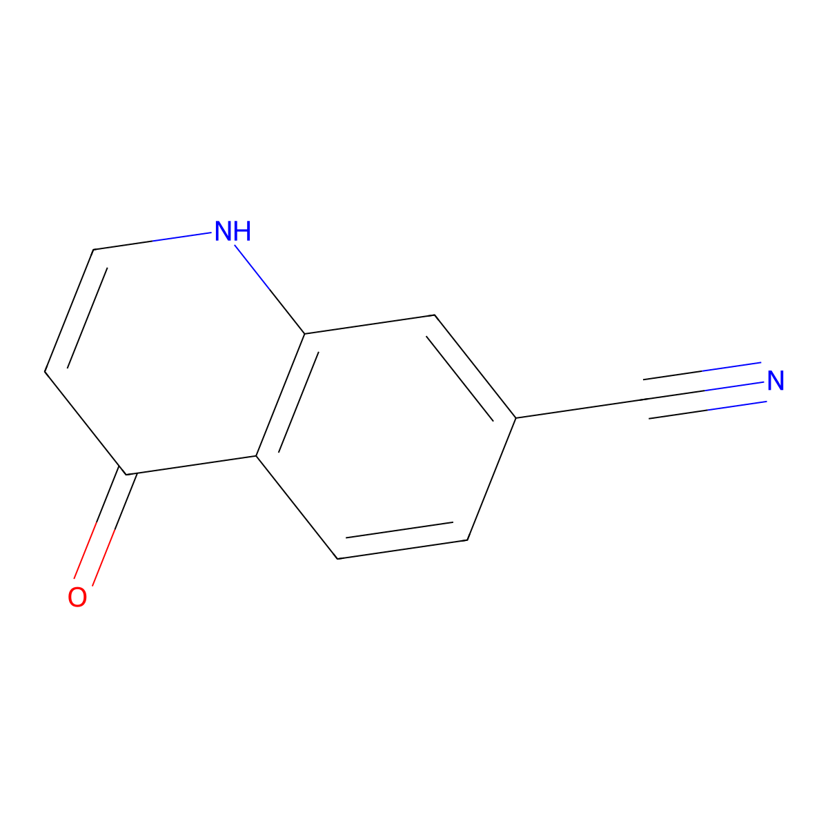 4-Hydroxy-7-cyanoquinoline molecular structure, CAS 860205-30-7