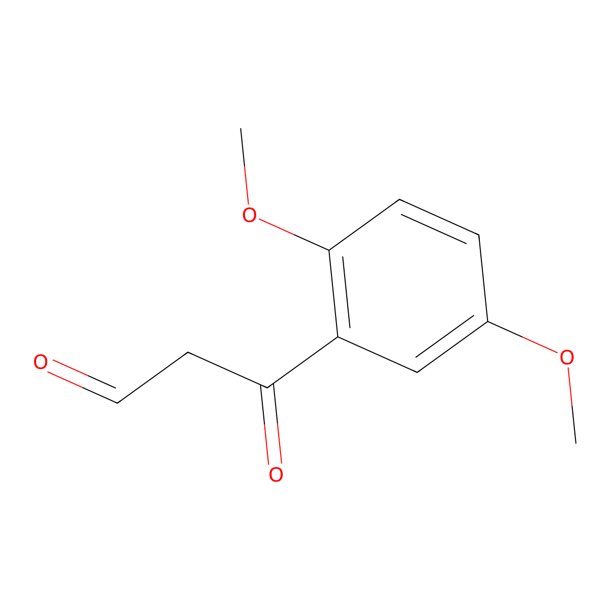 3-(2,5-Dimethoxyphenyl)-3-oxopropanal molecular structure, CAS 860216-56-4