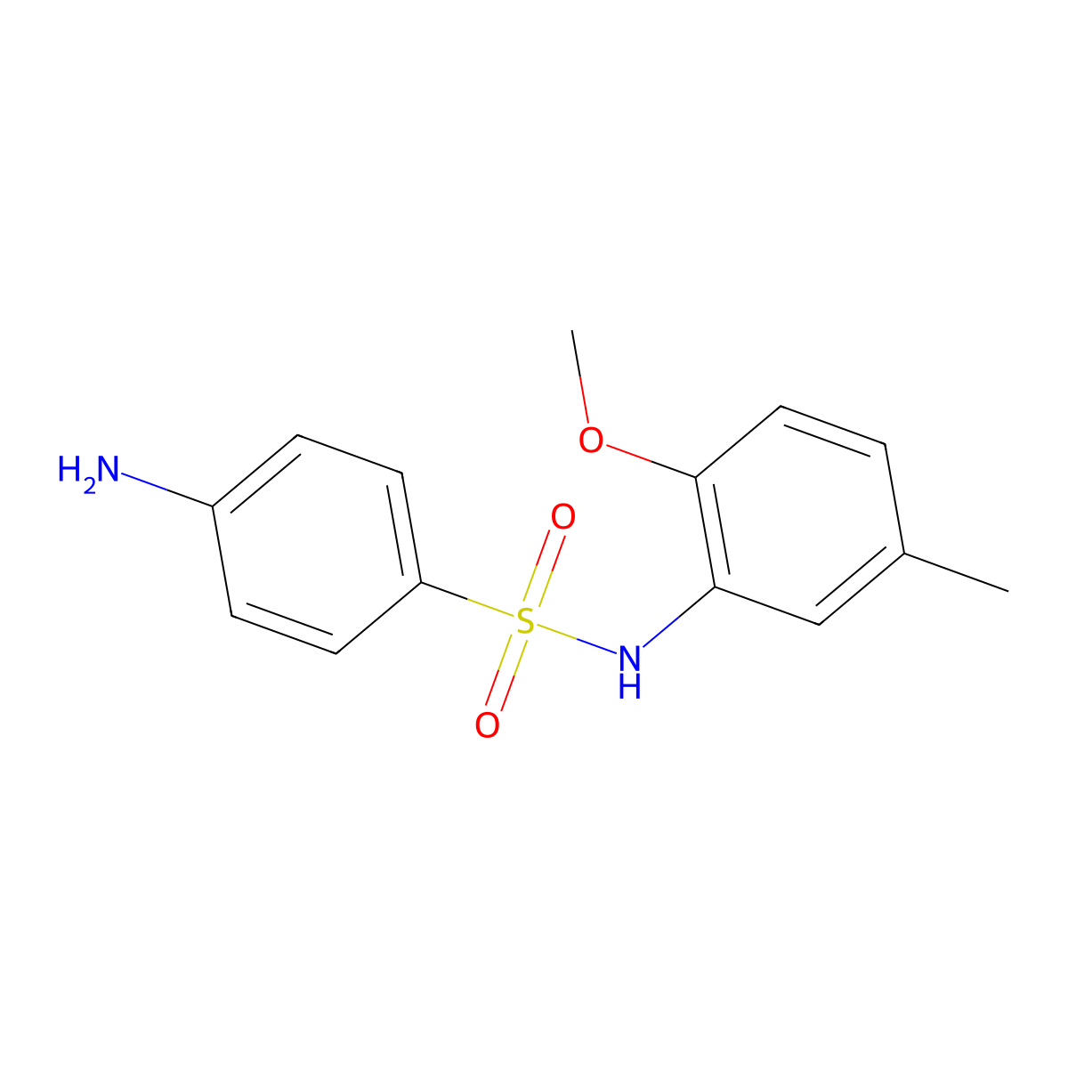 4-amino-N-(2-methoxy-5-methylphenyl)benzenesulfonamide molecular structure, CAS 860241-91-4