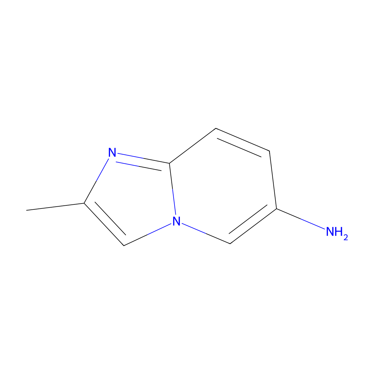 2-Methylimidazo[1,2-a]pyridin-6-amine molecular structure, CAS 860258-05-5