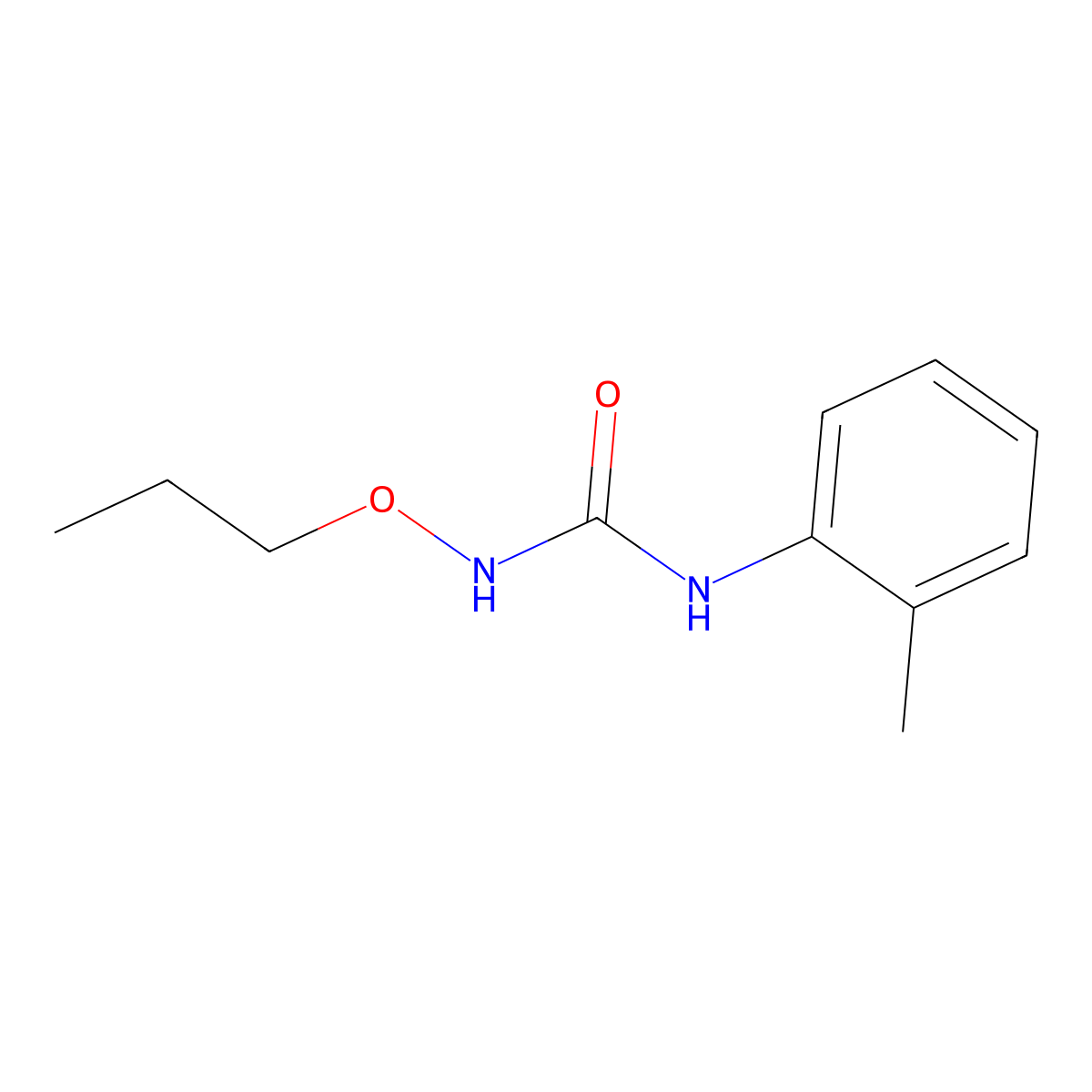 N-(2-methylphenyl)-N'-propoxyurea molecular structure, CAS 860275-64-5
