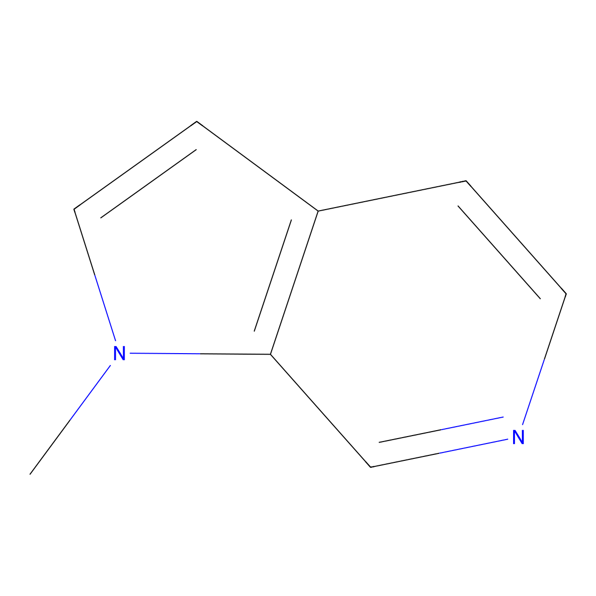 1-Methyl-1H-pyrrolo[2,3-c]pyridine molecular structure, CAS 860297-49-0
