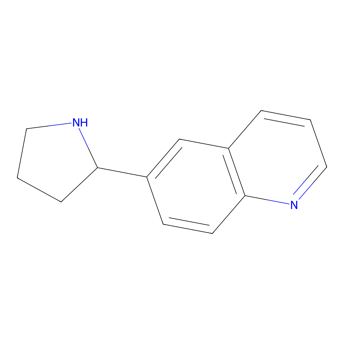 6-(Pyrrolidin-2-yl)quinoline molecular structure, CAS 860299-05-4