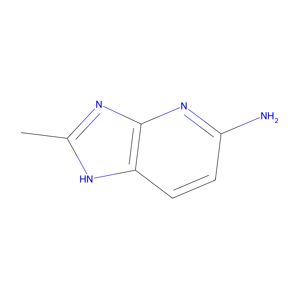 2-methyl-1H-imidazo[4,5-b]pyridin-5-amine molecular structure, CAS 860351-22-0