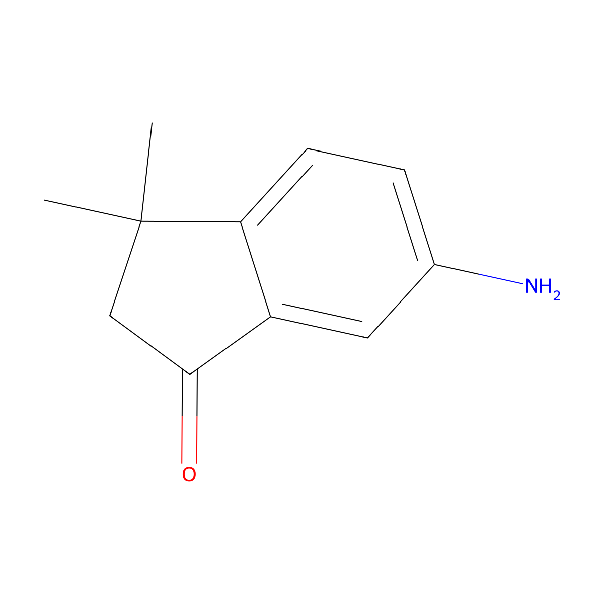 6-Amino-3,3-dimethylindan-1-one molecular structure, CAS 860356-65-6