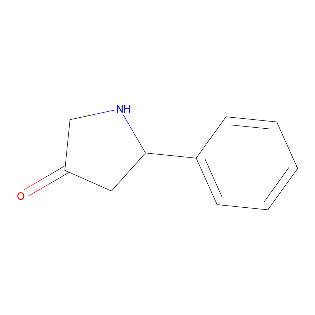 5-Phenylpyrrolidin-3-one molecular structure, CAS 860361-07-5