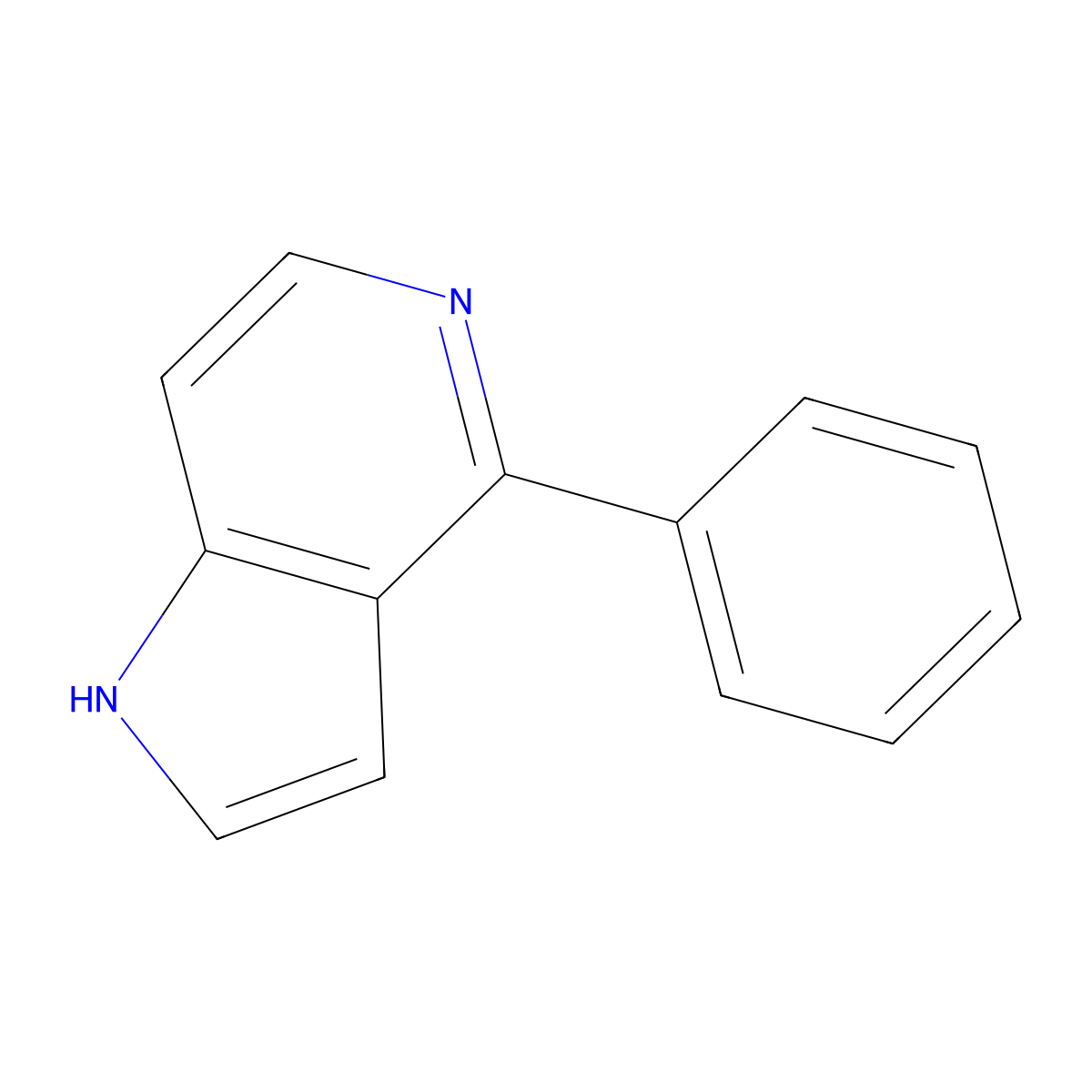 4-Phenyl-5-azaindole molecular structure, CAS 860362-24-9