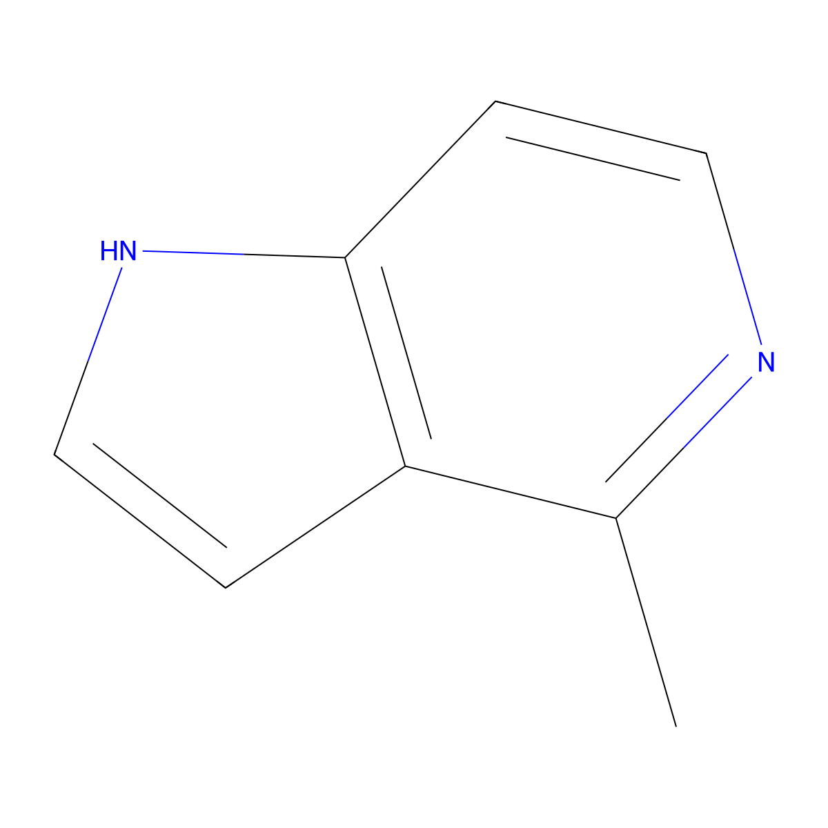 4-Methyl-1H-pyrrolo[3,2-C]pyridine molecular structure, CAS 860362-26-1