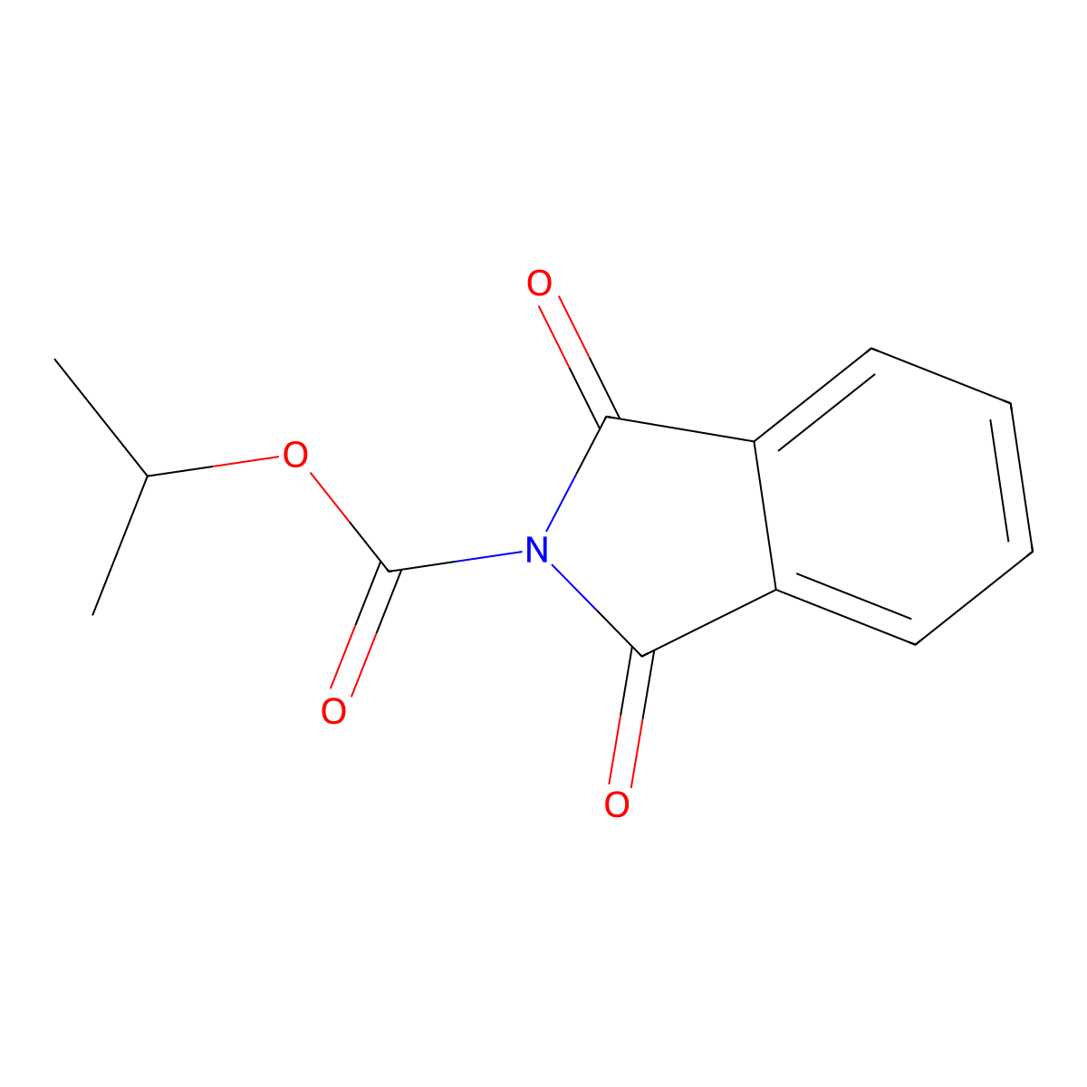 Isopropyl 1,3-dioxoisoindoline-2-carboxylate molecular structure, CAS 860369-23-9