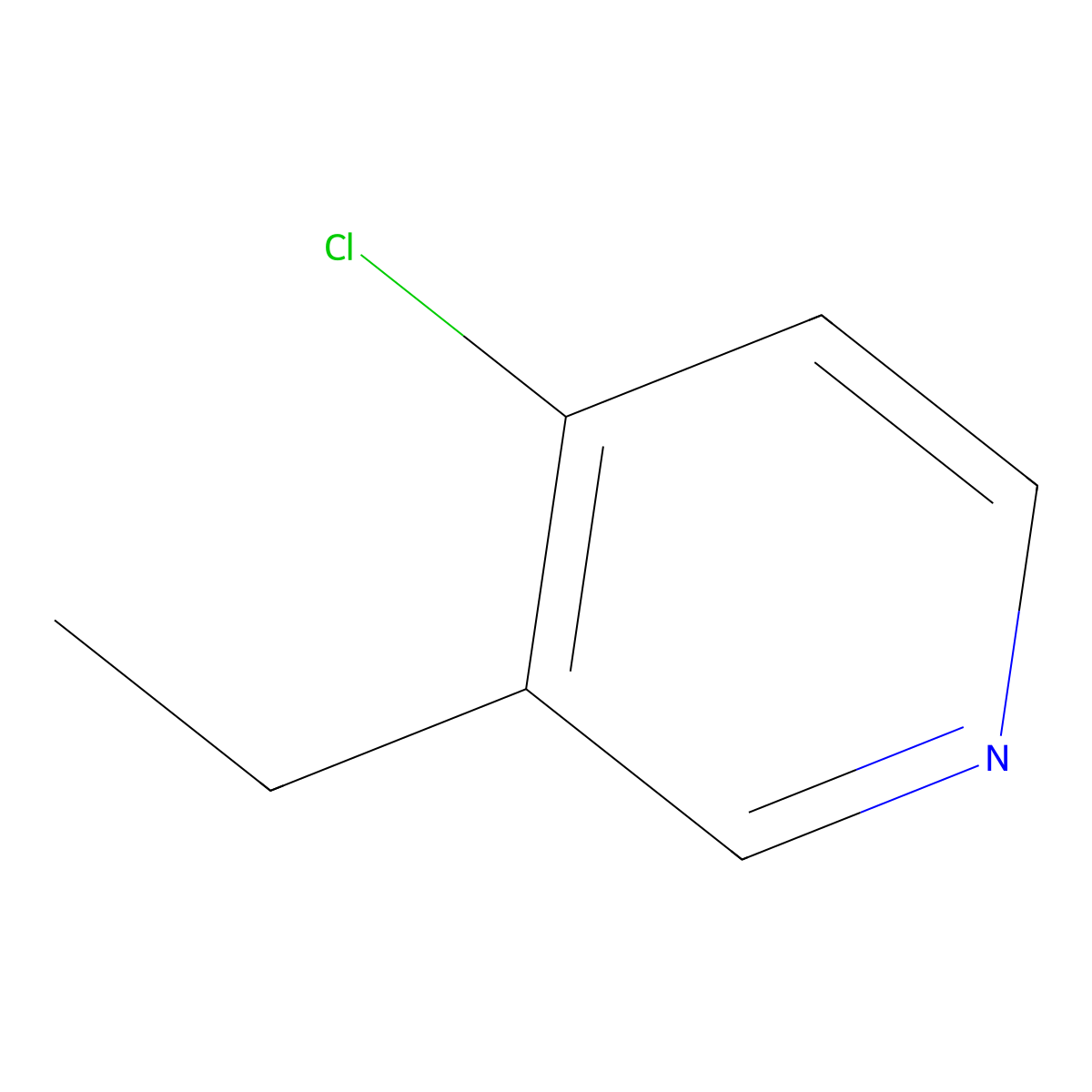 4-Chloro-3-ethylpyridine molecular structure, CAS 860411-22-9