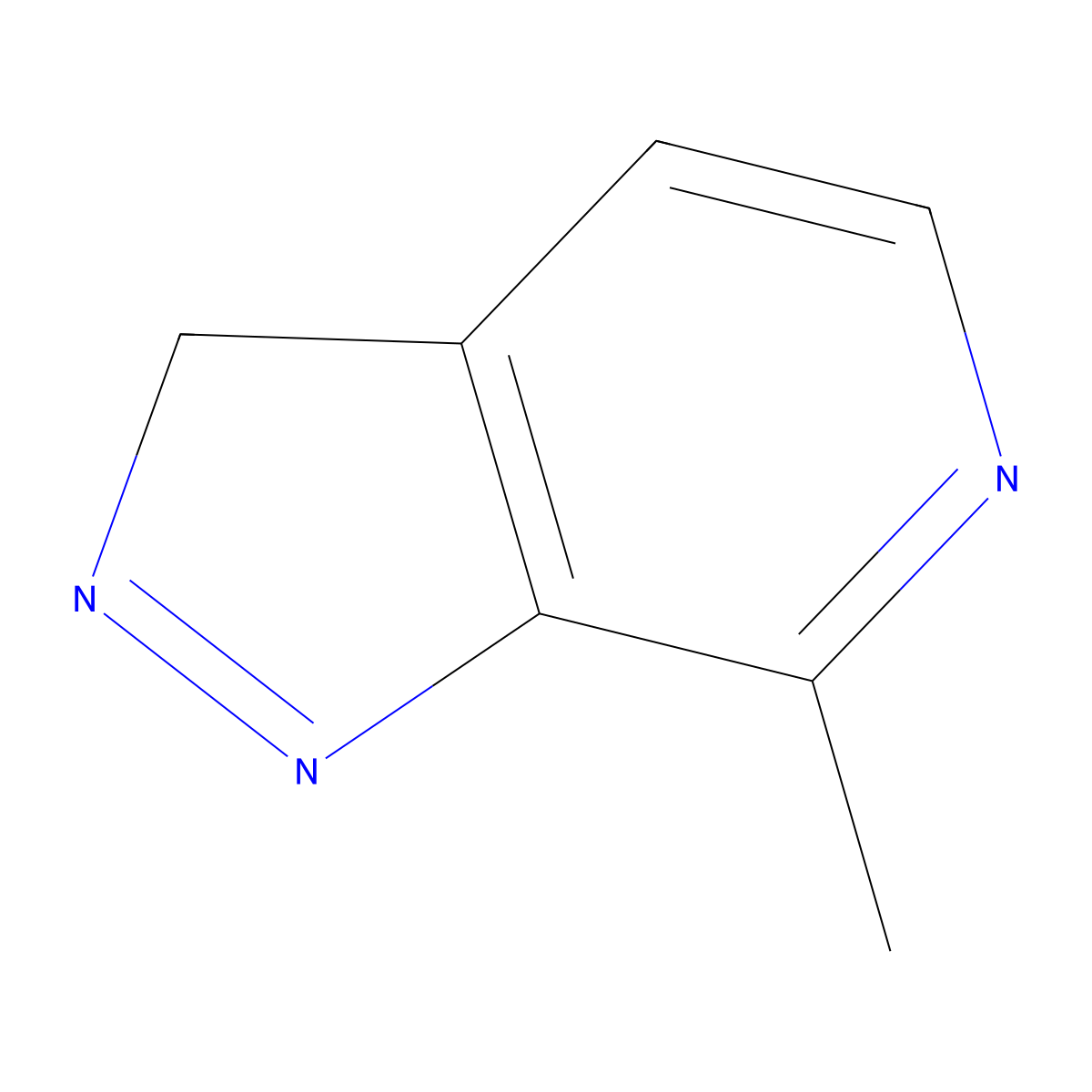 7-Methyl-3H-pyrazolo[3,4-c]pyridine molecular structure, CAS 860411-35-4