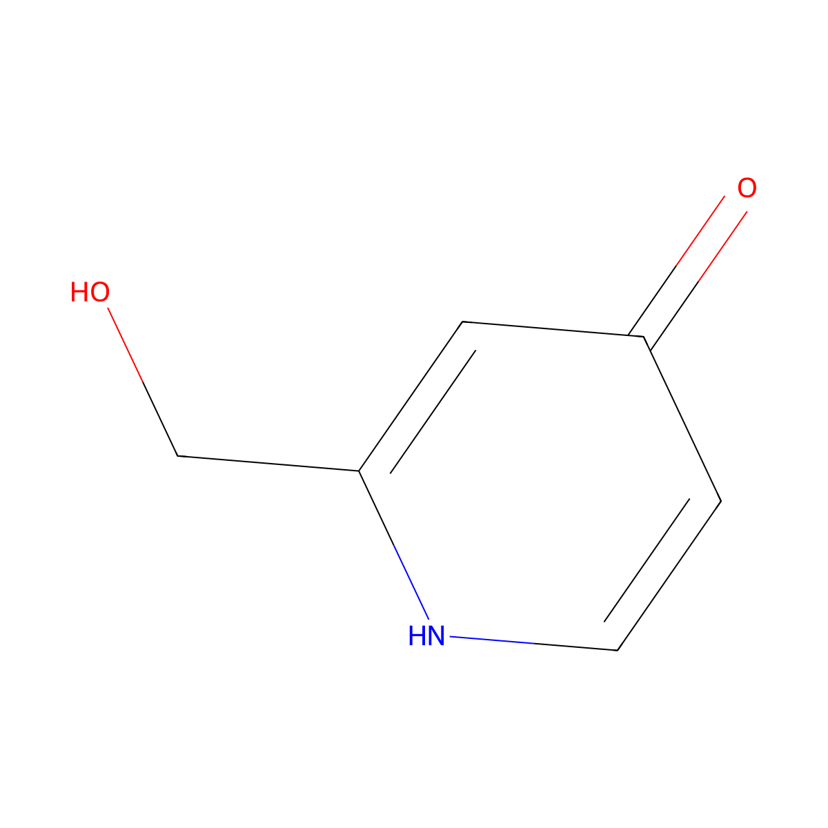 2-(Hydroxymethyl)-1,4-dihydropyridin-4-one molecular structure, CAS 860411-74-1