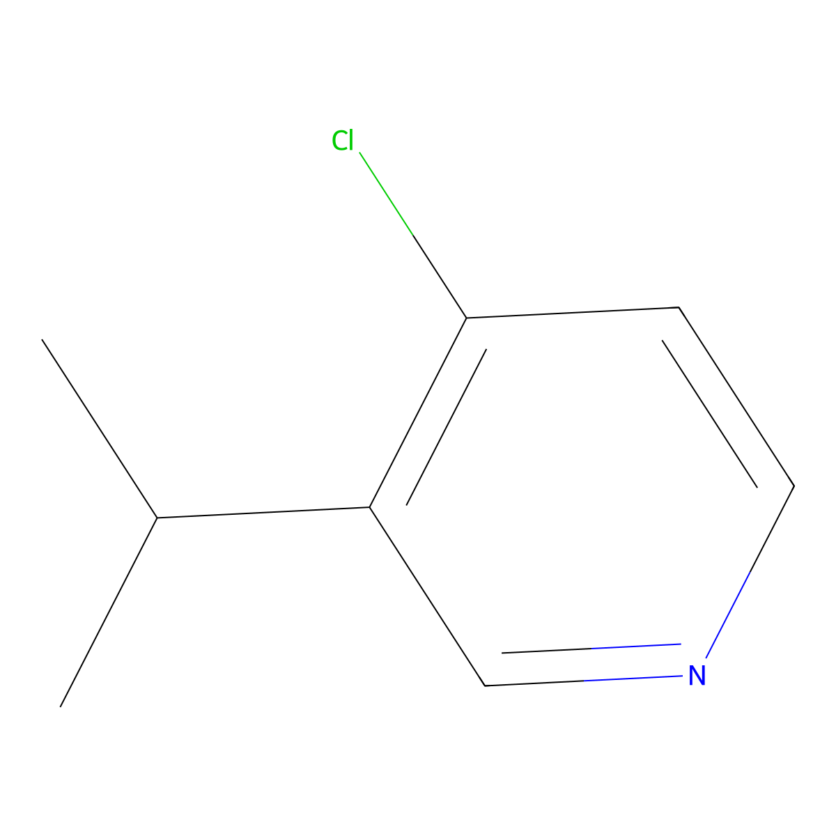 4-Chloro-3-isopropylpyridine molecular structure, CAS 860412-09-5