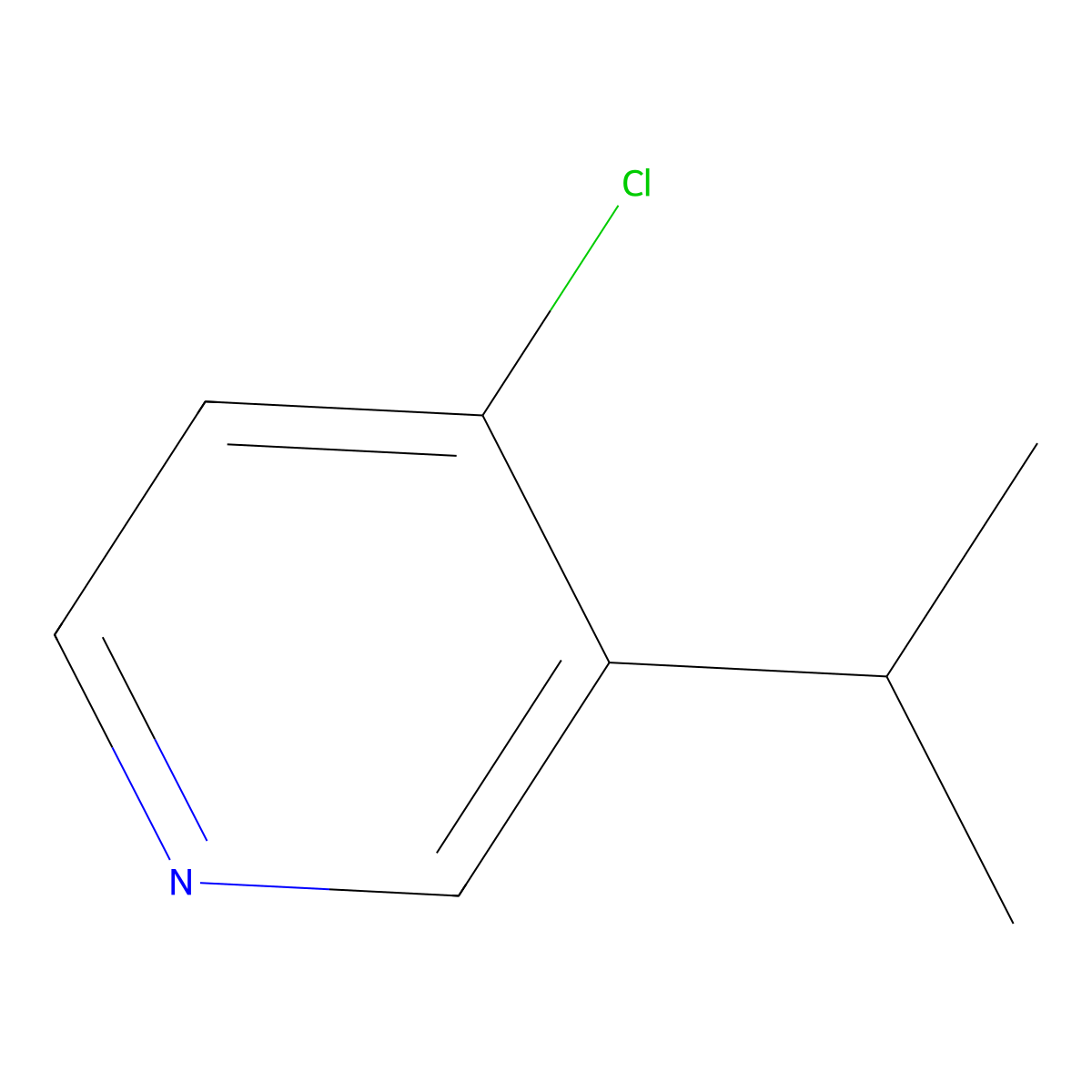 4-Chloro-3-isopropylpyridine molecular structure, CAS 860412-09-5