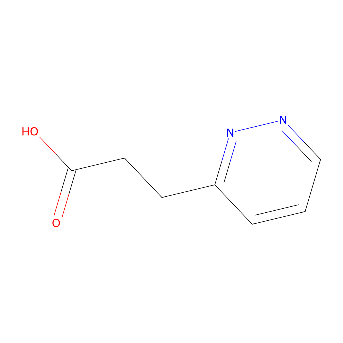 3-(Pyridazin-3-yl)propanoic acid molecular structure, CAS 860412-41-5