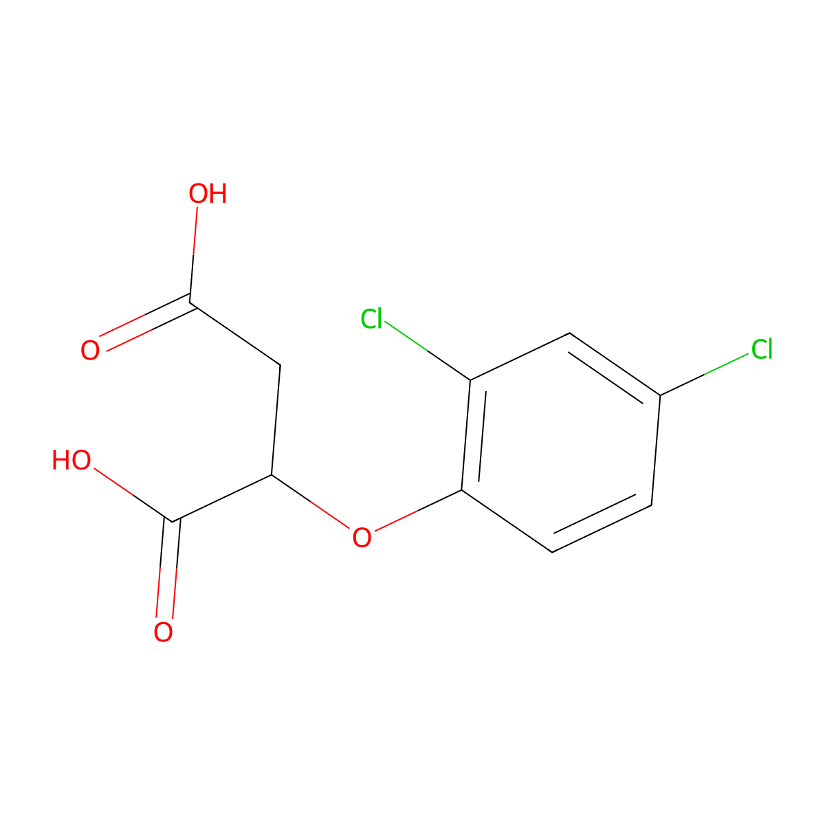 2-(2,4-dichlorophenoxy)butanedioic Acid molecular structure, CAS 860427-12-9