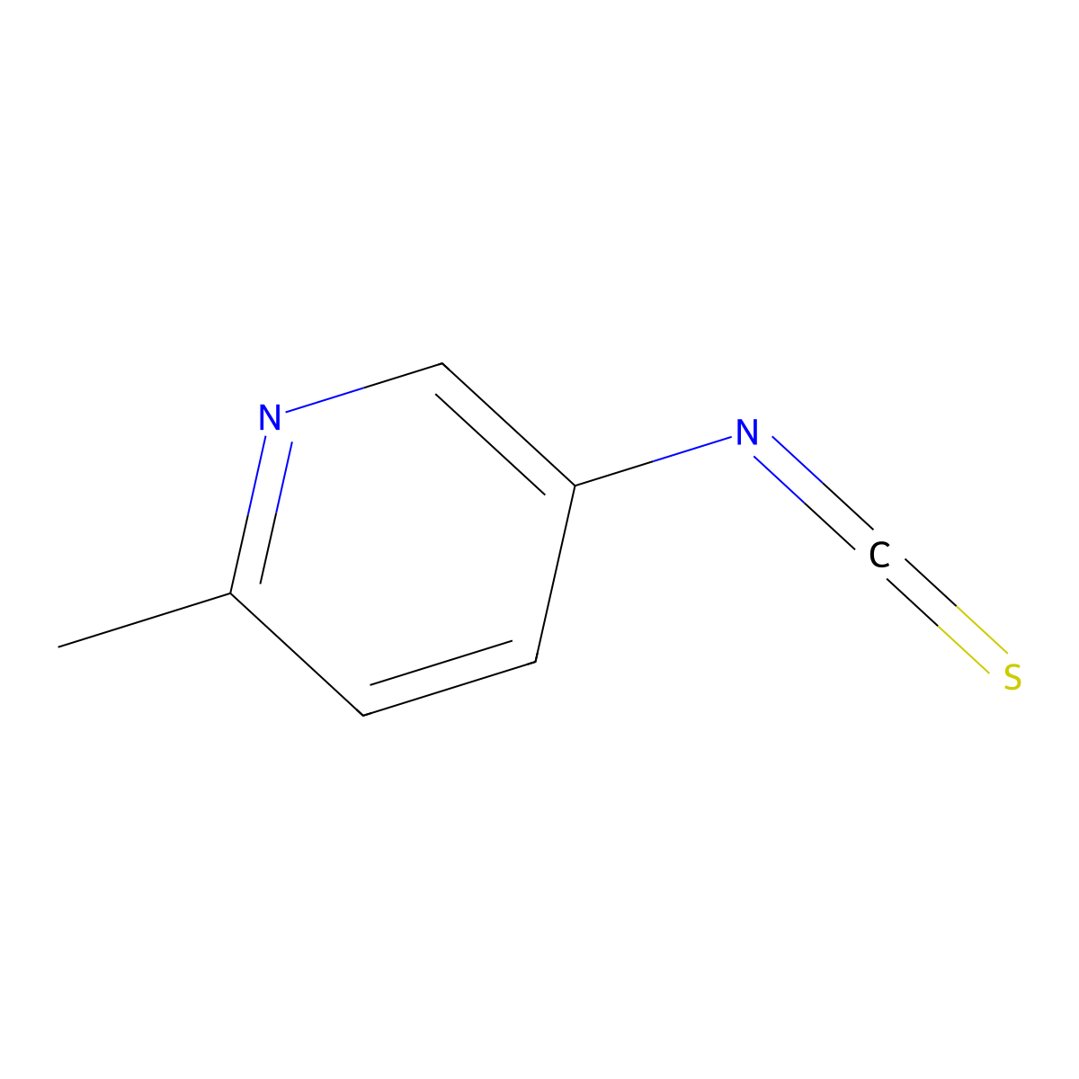 5-Isothiocyanato-2-methylpyridine molecular structure, CAS 860427-21-0