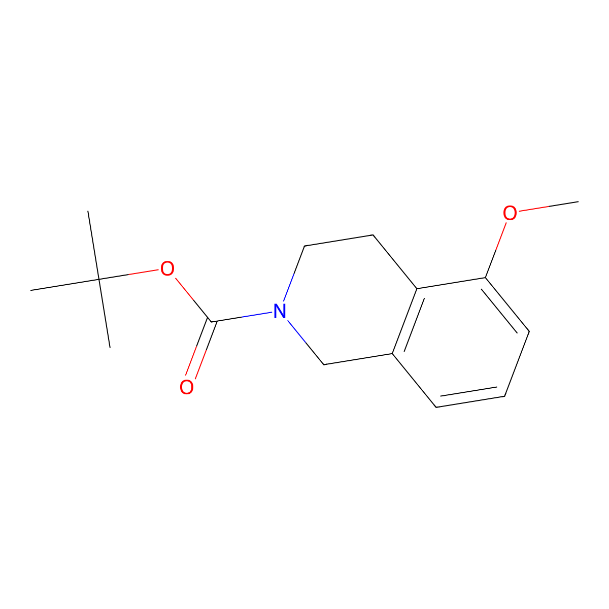 tert-Butyl 5-methoxy-3,4-dihydroisoquinoline-2(1H)-carboxylate molecular structure, CAS 860436-56-2