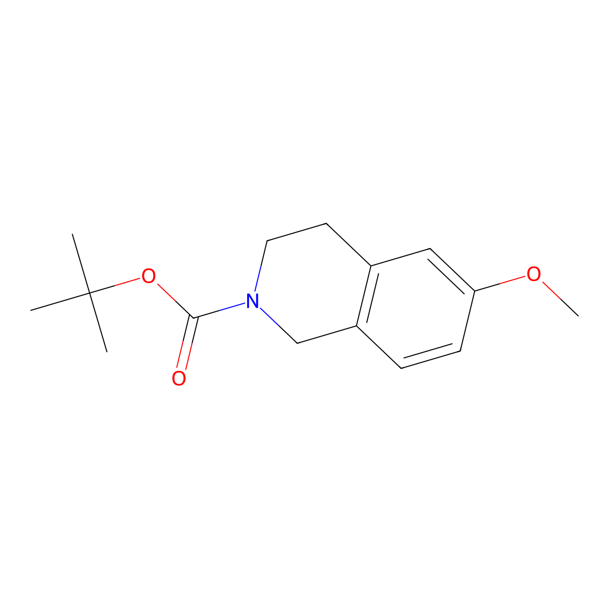 tert-butyl 6-methoxy-3,4-dihydroisoquinoline-2(1H)-carboxylate molecular structure, CAS 860436-57-3