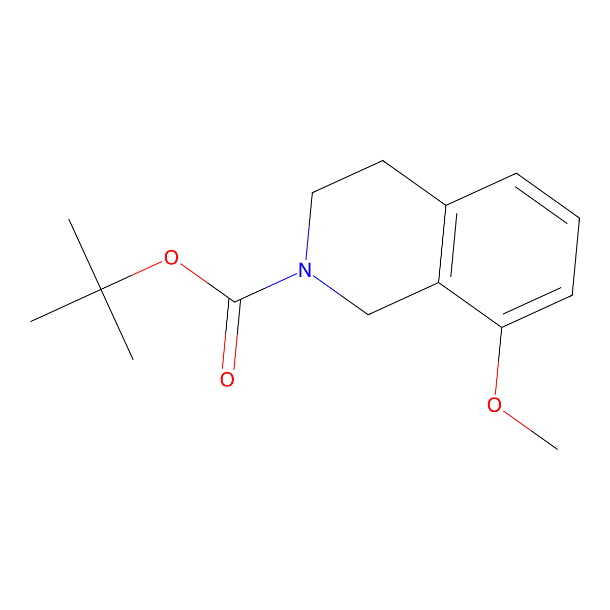 tert-Butyl 8-methoxy-3,4-dihydroisoquinoline-2(1H)-carboxylate molecular structure, CAS 860436-58-4