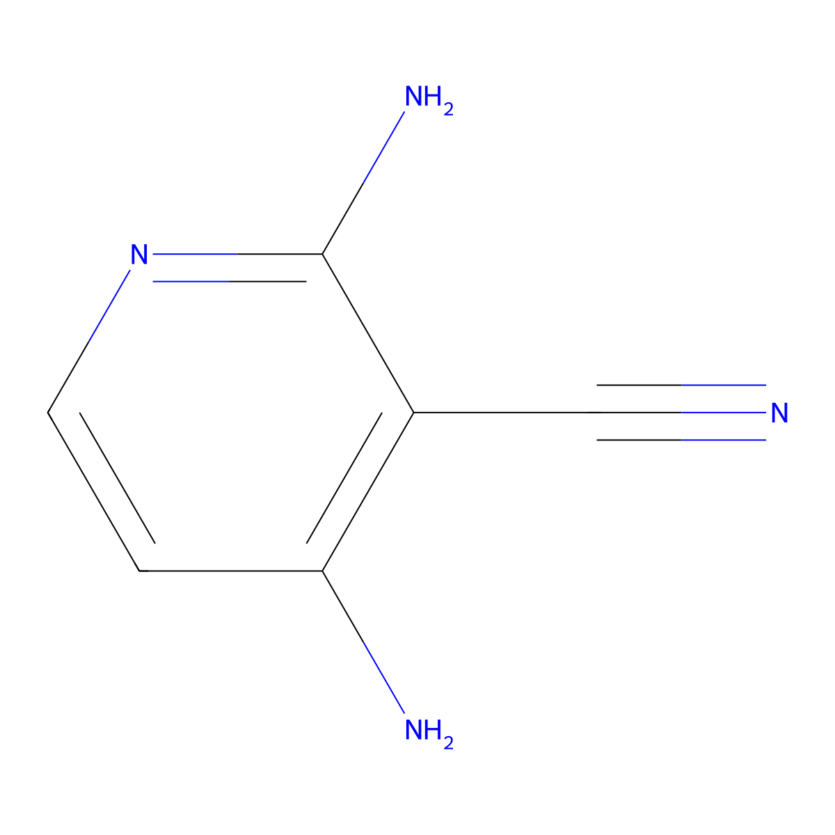 2,4-Diaminopyridine-3-carbonitrile molecular structure, CAS 860442-85-9
