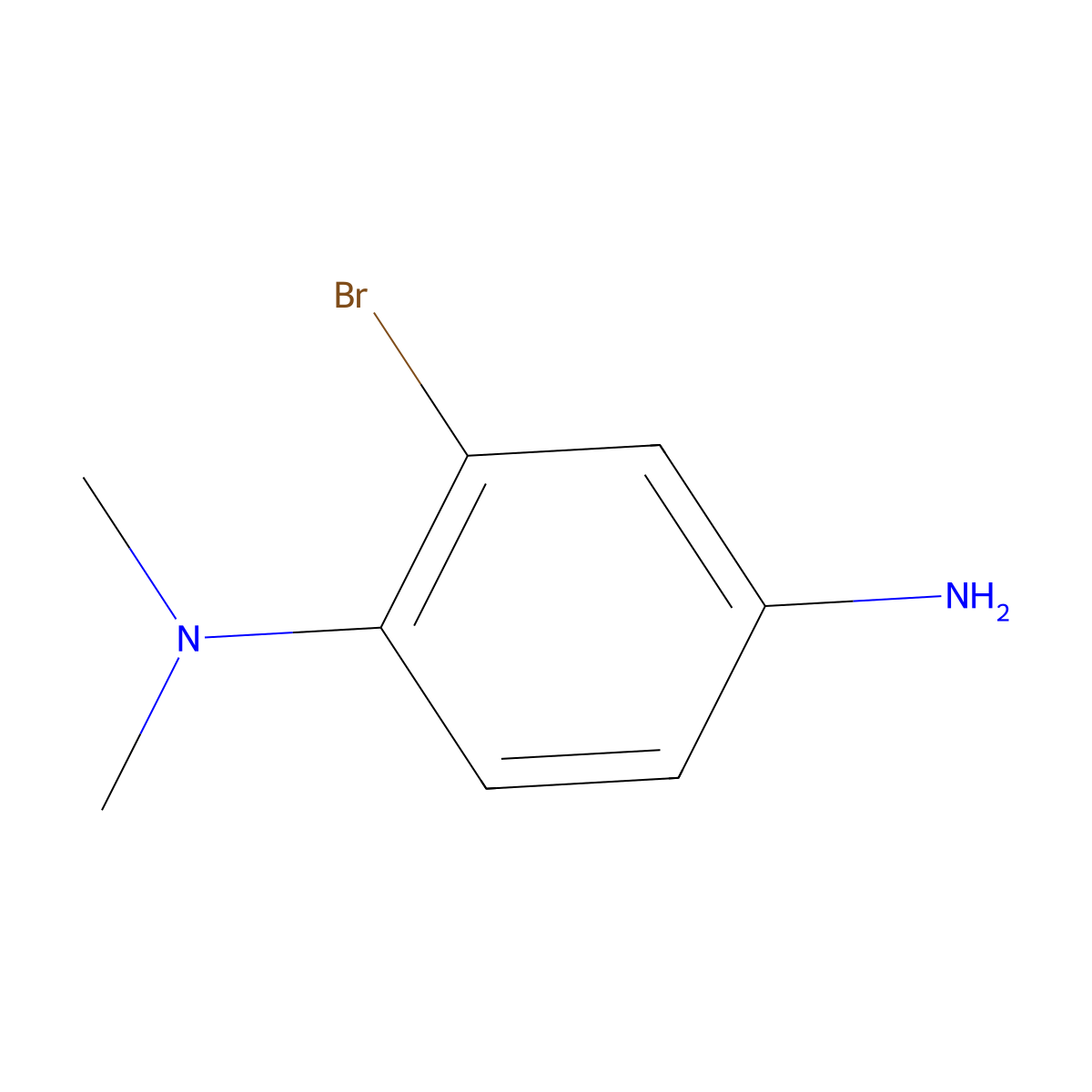2-Bromo-N~1~,N~1~-dimethylbenzene-1,4-diamine molecular structure, CAS 860444-64-0