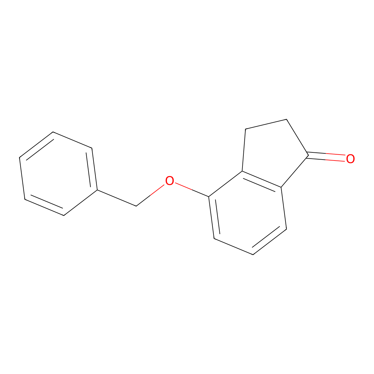 4-(benzyloxy)-2,3-dihydro-1H-inden-1-one molecular structure, CAS 86045-82-1