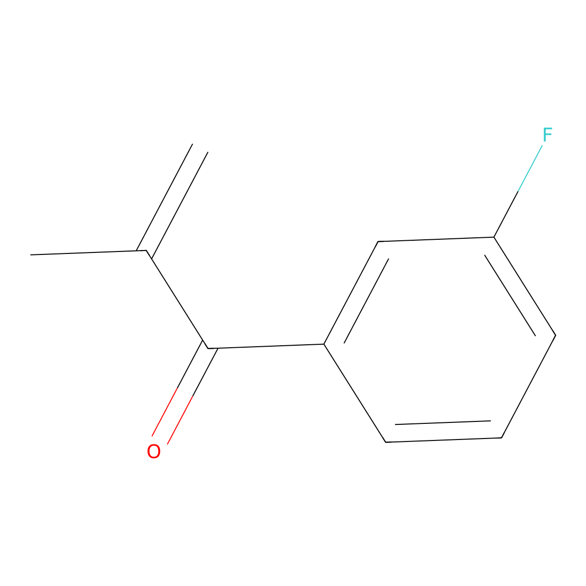 1-(3-Fluorophenyl)-2-methylprop-2-en-1-one molecular structure, CAS 860456-47-9