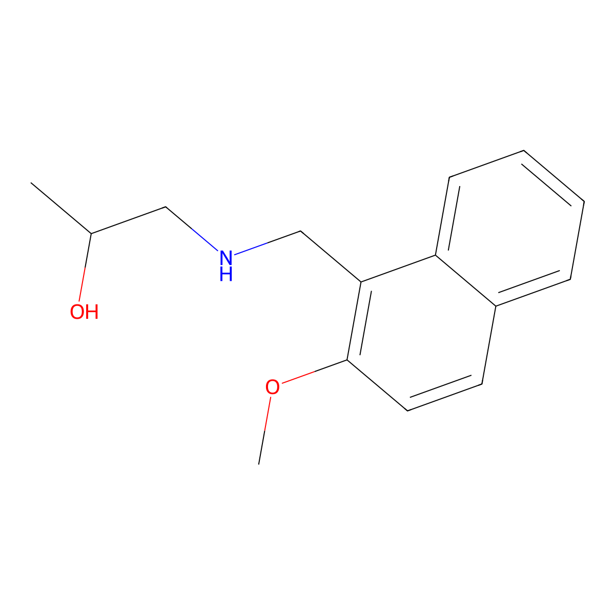 1-(((2-Methoxynaphthalen-1-yl)methyl)amino)propan-2-ol molecular structure, CAS 860462-71-1