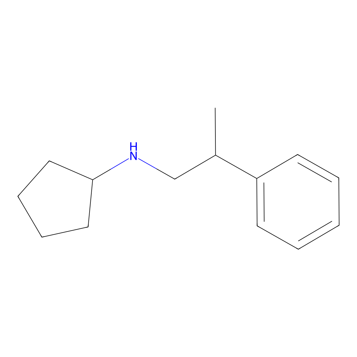 N-(2-phenylpropyl)cyclopentanamine molecular structure, CAS 860462-90-4