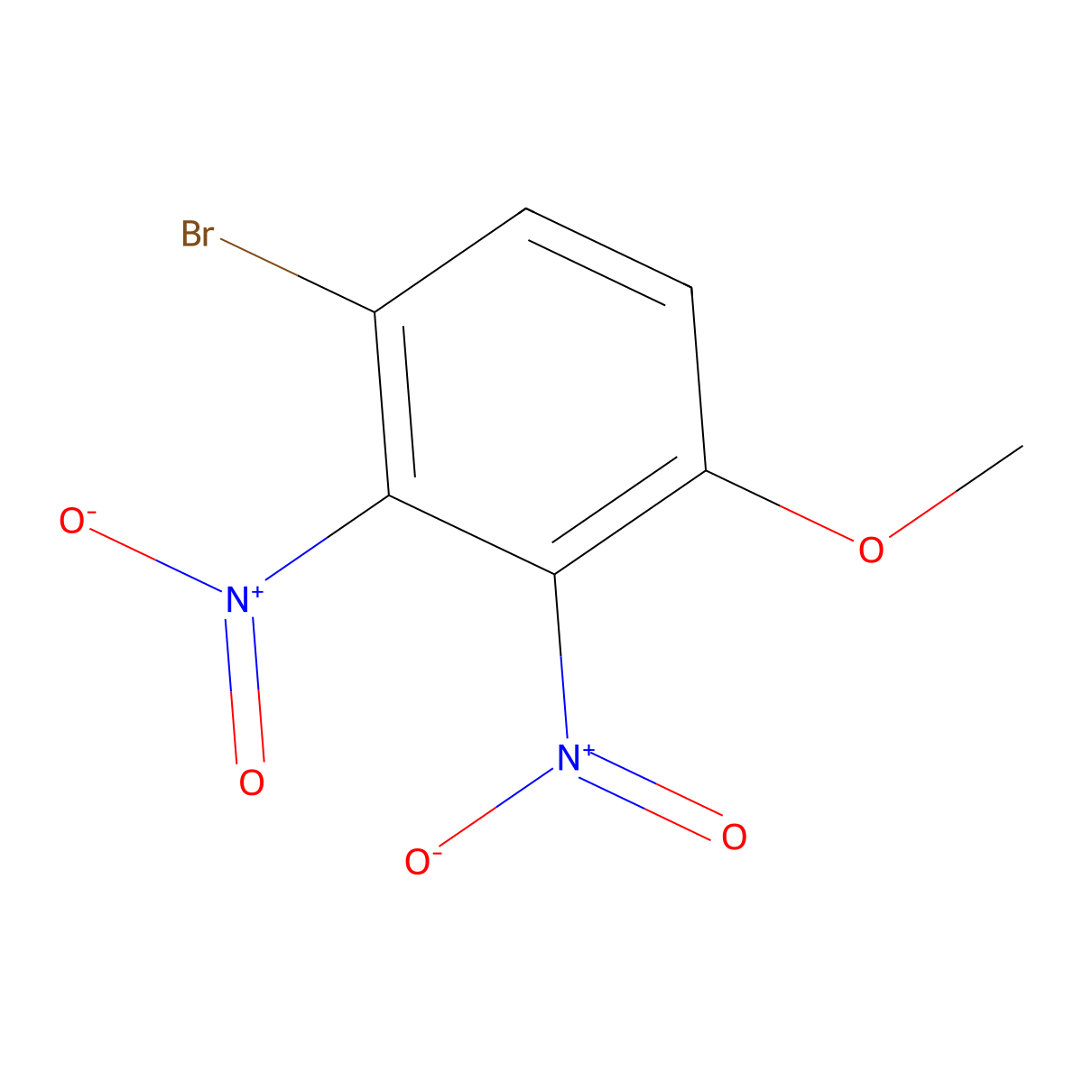 1-Bromo-4-methoxy-2,3-dinitrobenzene molecular structure, CAS 860465-95-8