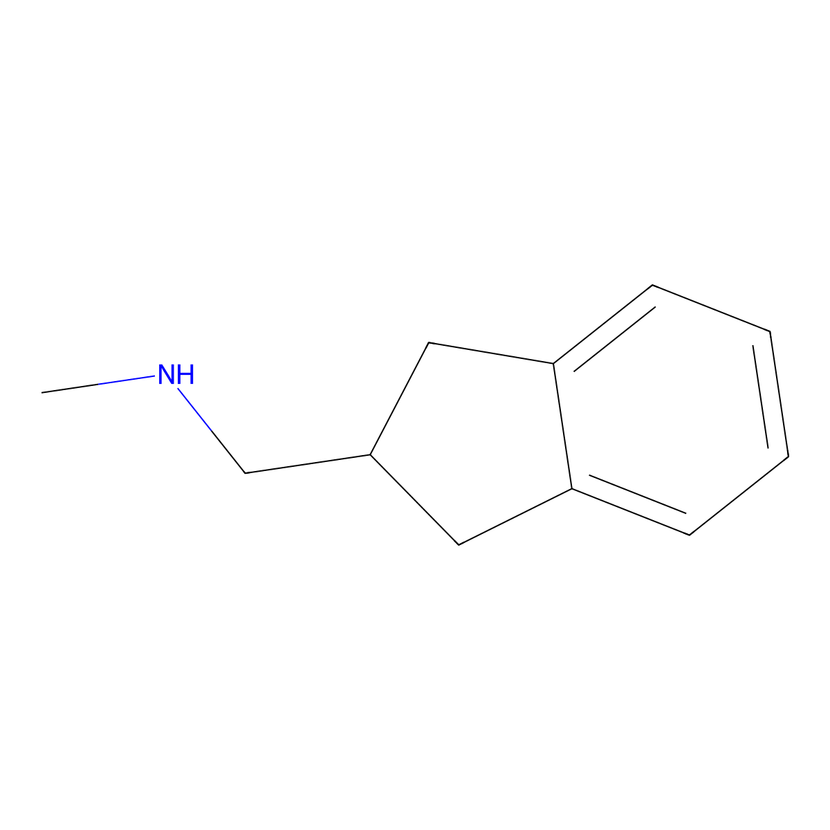 Indan-2-ylmethyl-methyl-amine molecular structure, CAS 860496-01-1