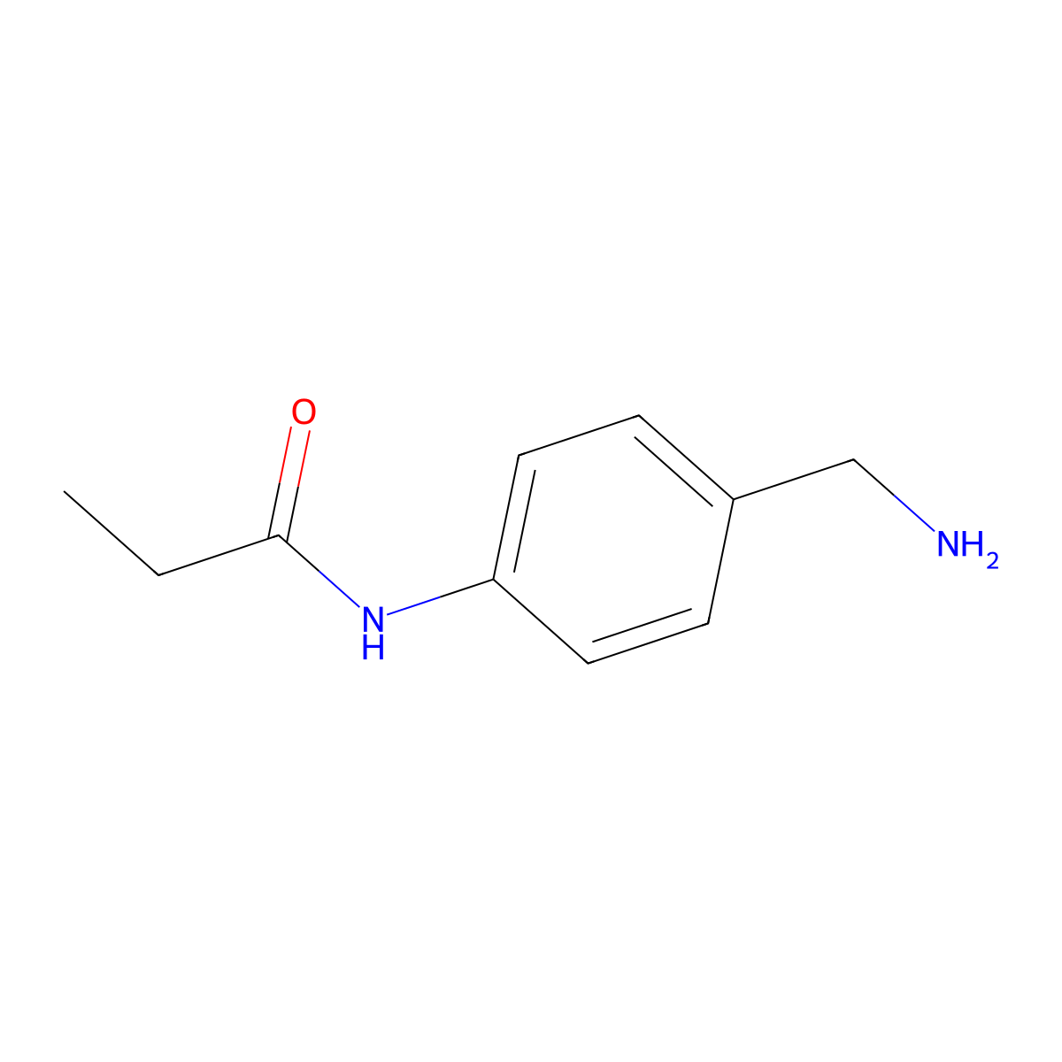 N-[4-(aminomethyl)phenyl]propanamide molecular structure, CAS 860498-14-2