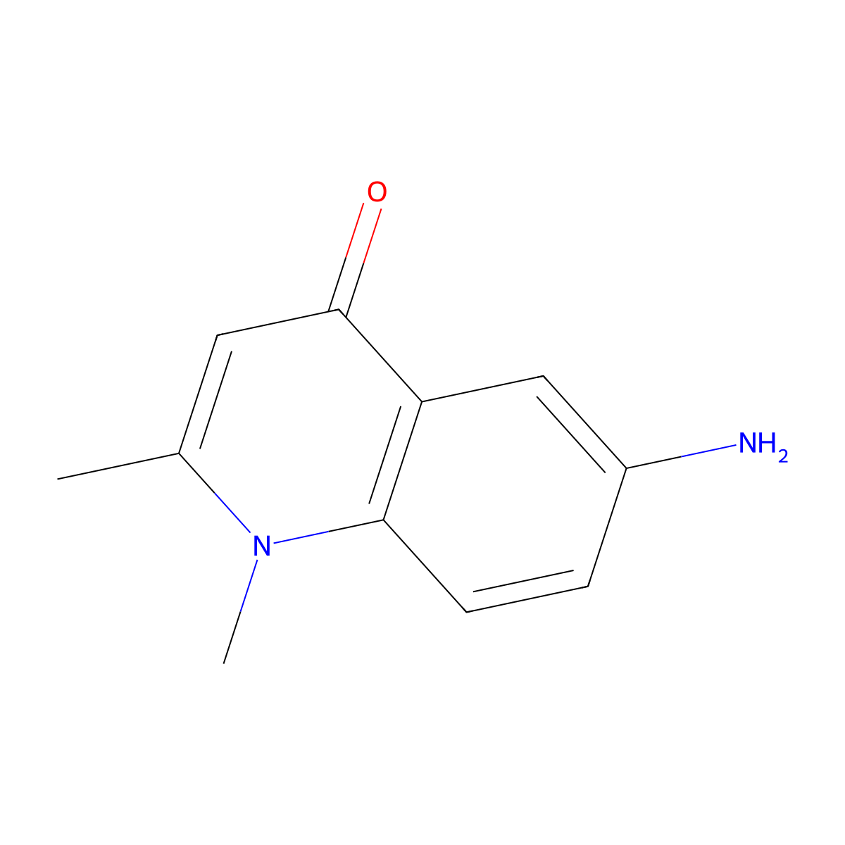 6-amino-1,2-dimethylquinolin-4(1H)-one molecular structure, CAS 860501-46-8