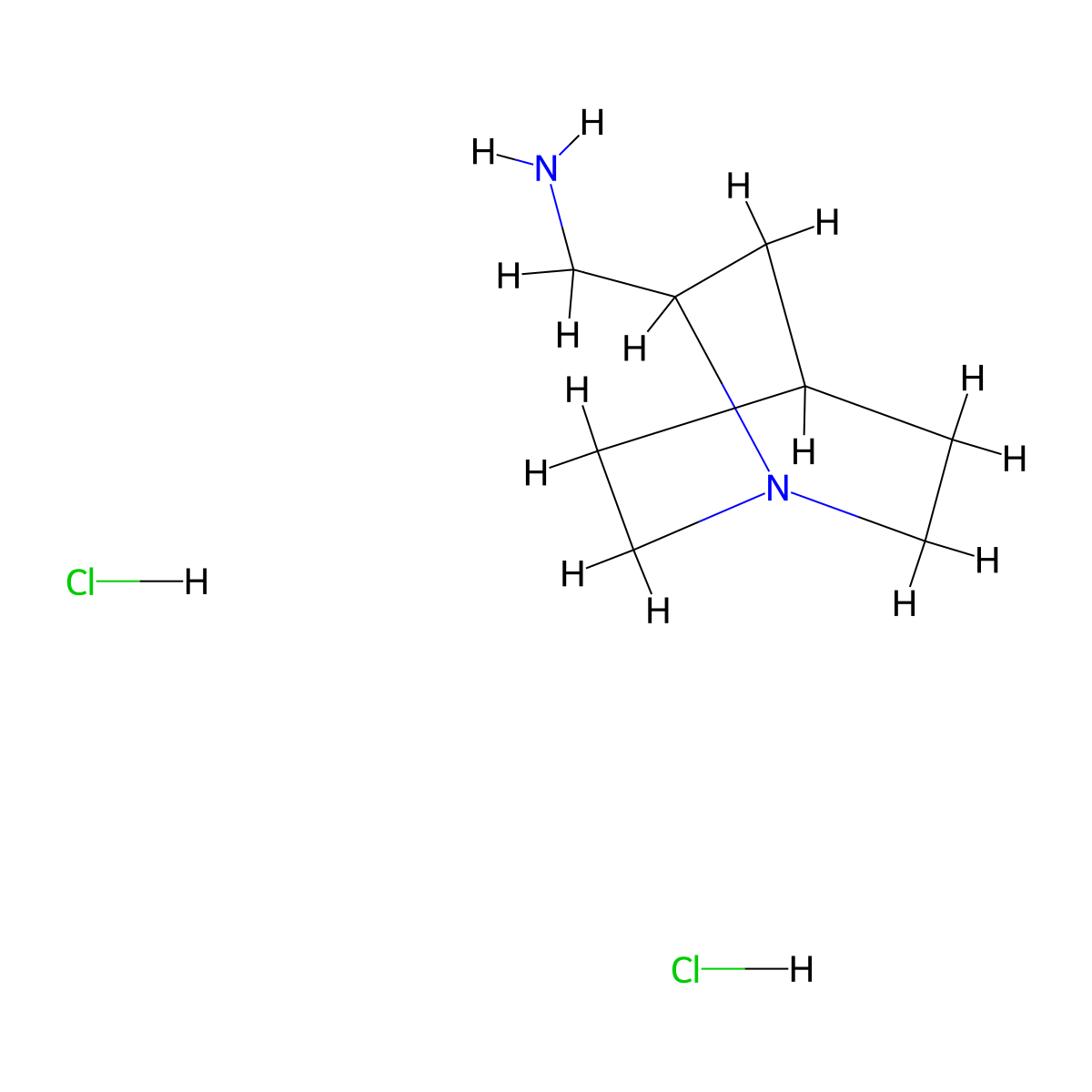 2-(Aminomethyl)quinclidine Dihydrochloride molecular structure, CAS 860502-92-7