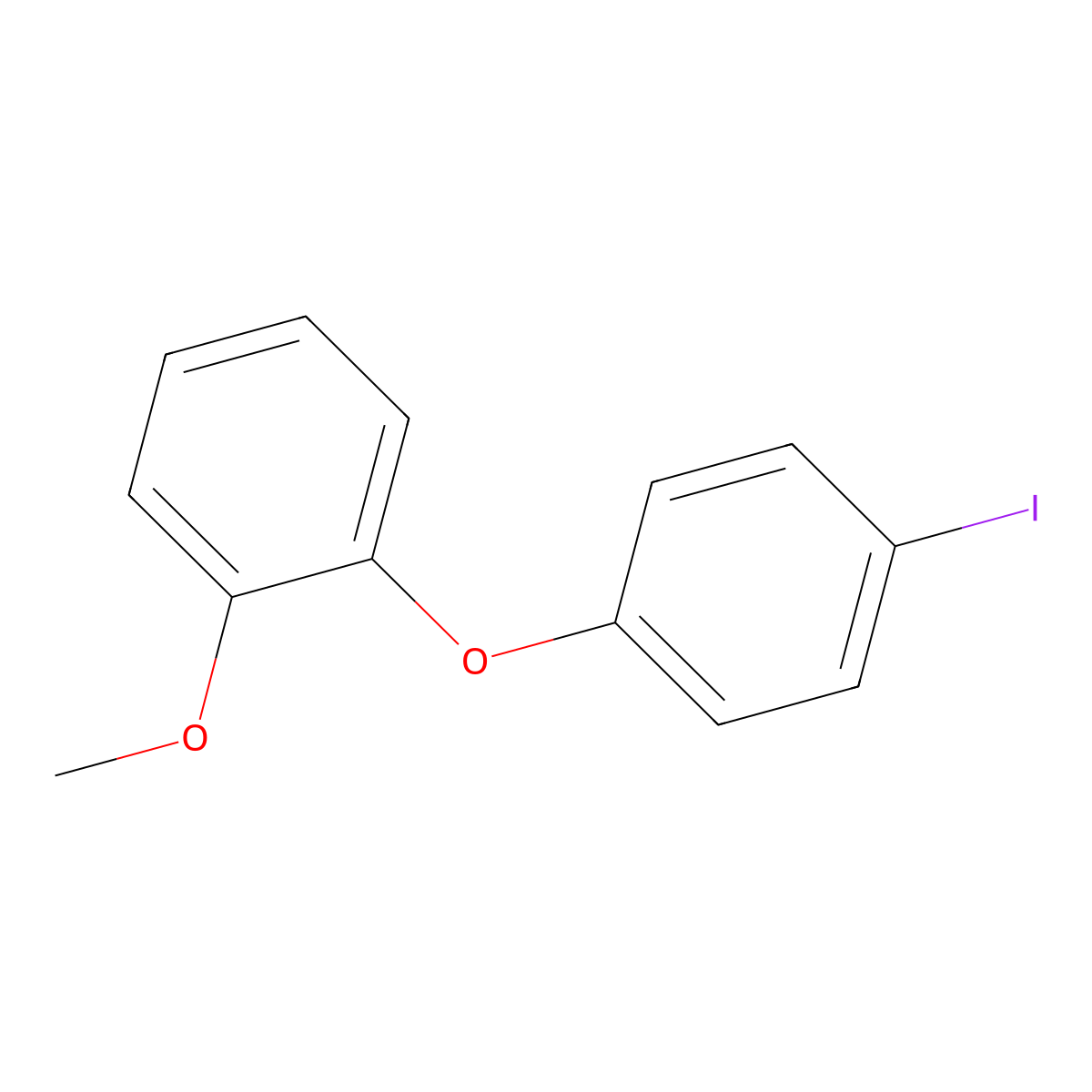 1-(4-Iodophenoxy)-2-methoxybenzene molecular structure, CAS 860518-93-0