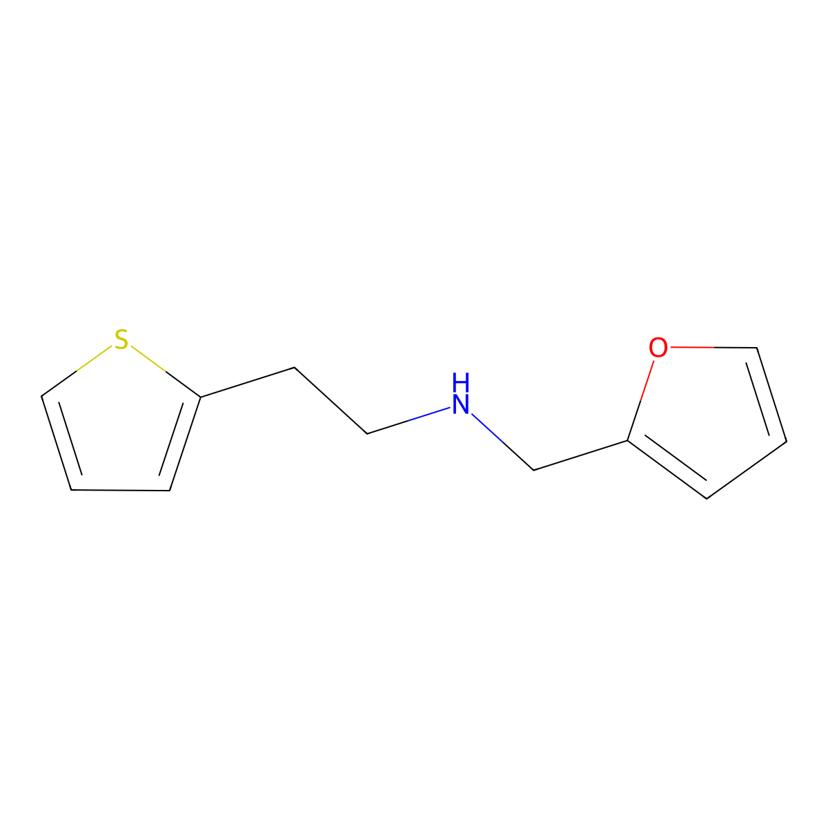 N-Furfuryl-2-(2-thienyl)ethanamine molecular structure, CAS 86052-45-1