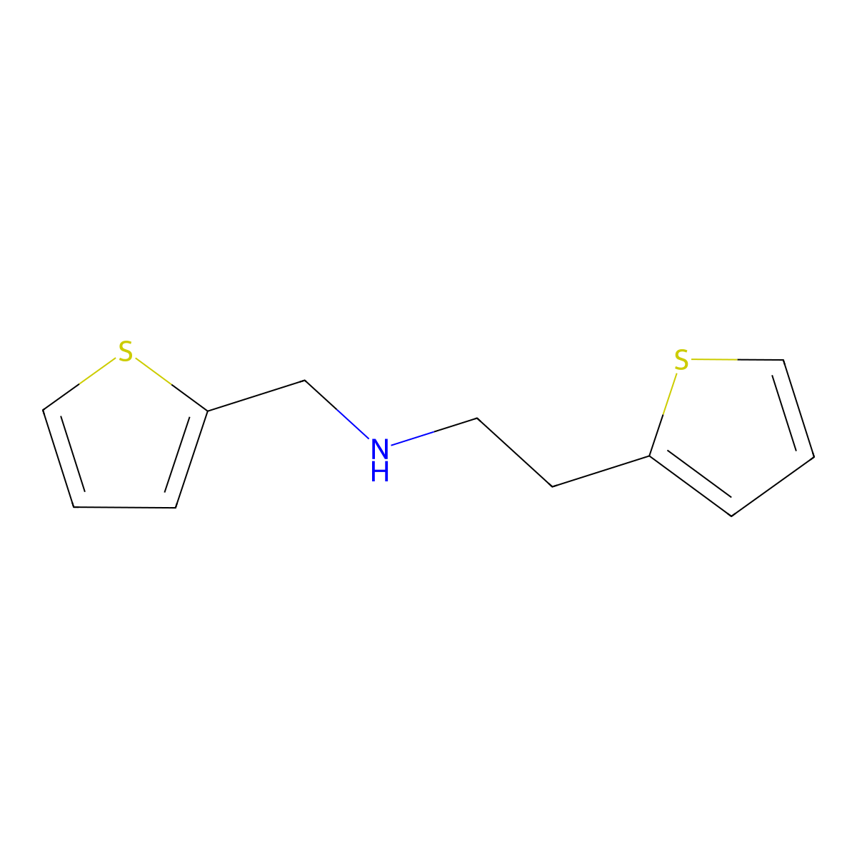 N-(2-thien-2-ylethyl)-N-(thien-2-ylmethyl)amine molecular structure, CAS 86052-56-4