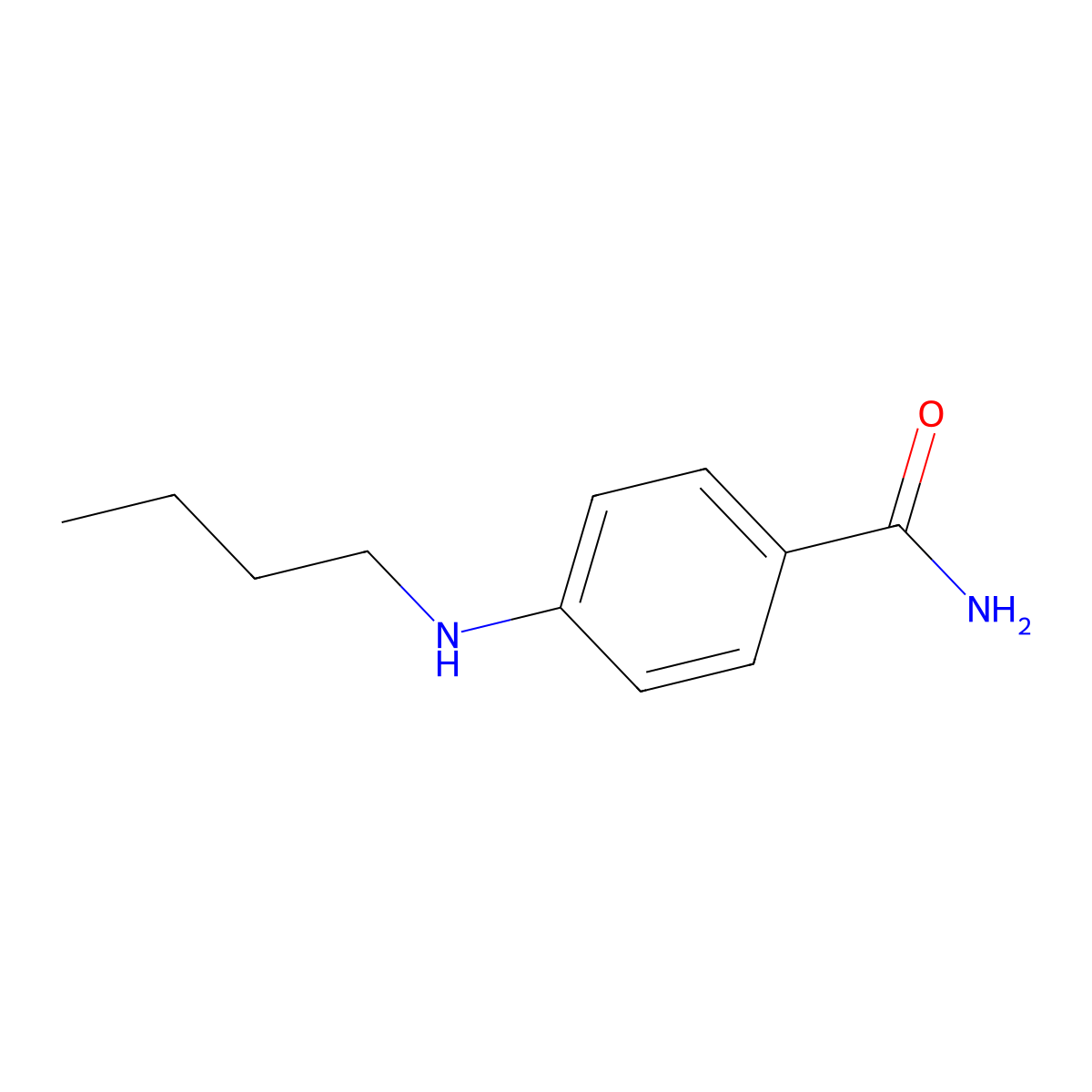 4-(Butylamino)benzamide molecular structure, CAS 860522-81-2