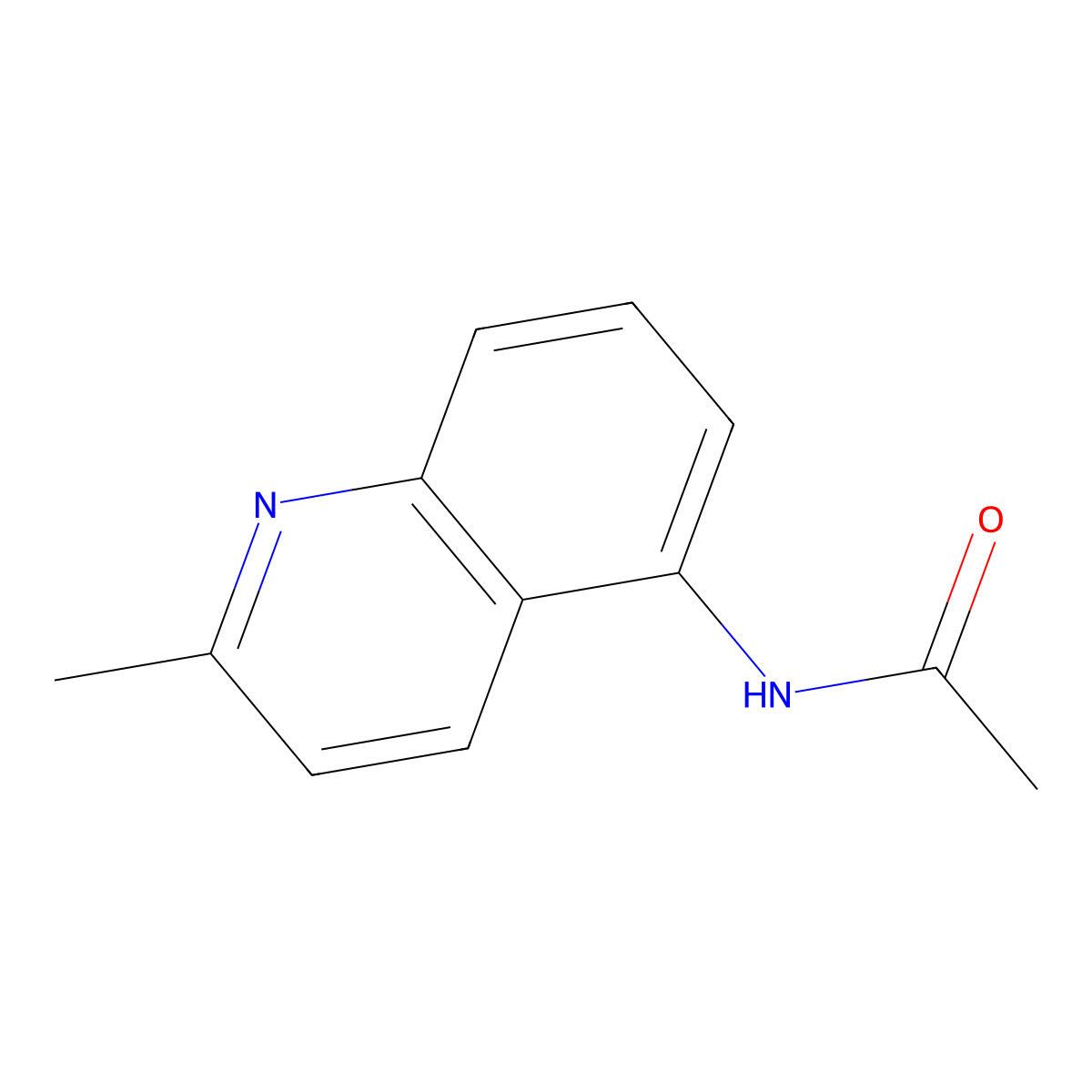 N-(2-methylquinolin-5-yl)acetamide molecular structure, CAS 86053-23-8