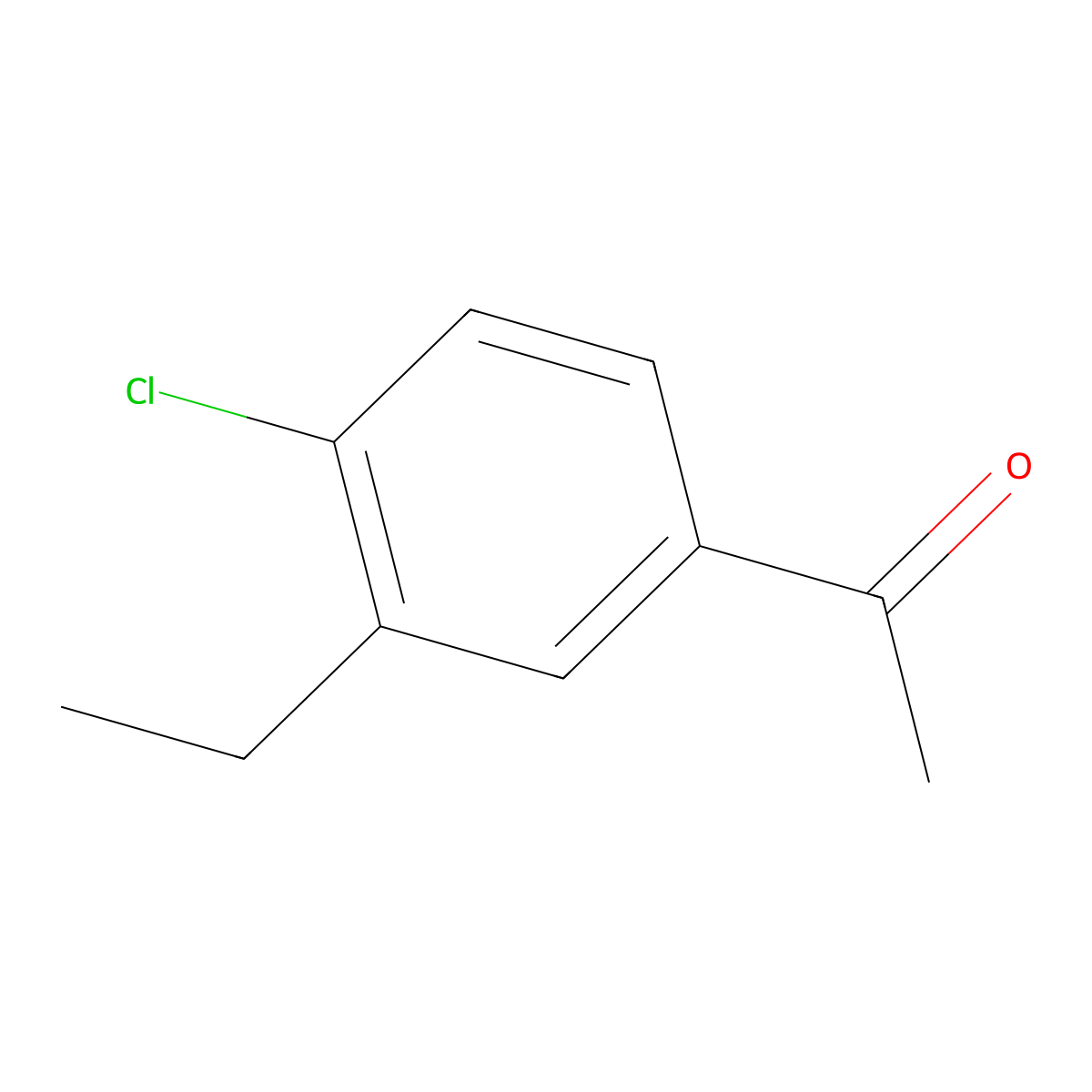 4'-Chloro-3'-ethylacetophenone molecular structure, CAS 860537-23-1