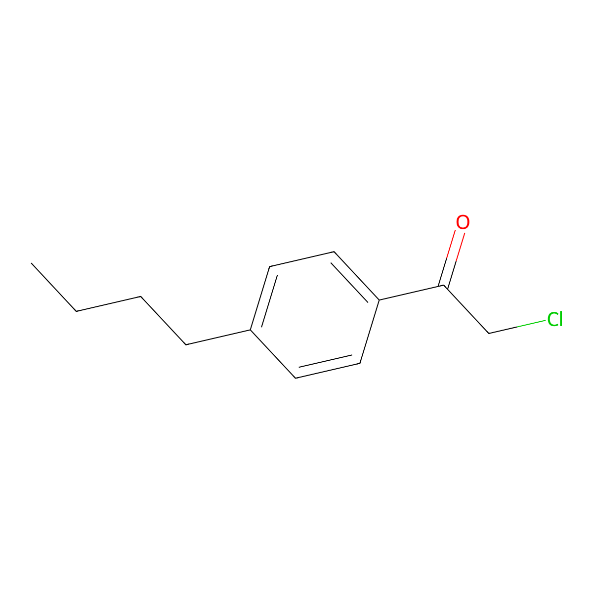 1-(4-Butylphenyl)-2-chloroethanone molecular structure, CAS 860537-37-7