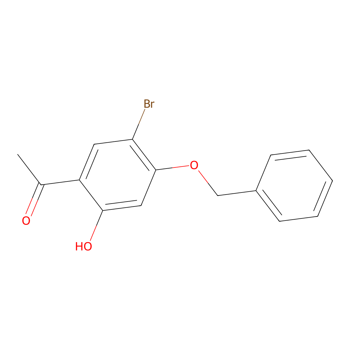 1-(4-(Benzyloxy)-5-bromo-2-hydroxyphenyl)ethanone molecular structure, CAS 860537-86-6